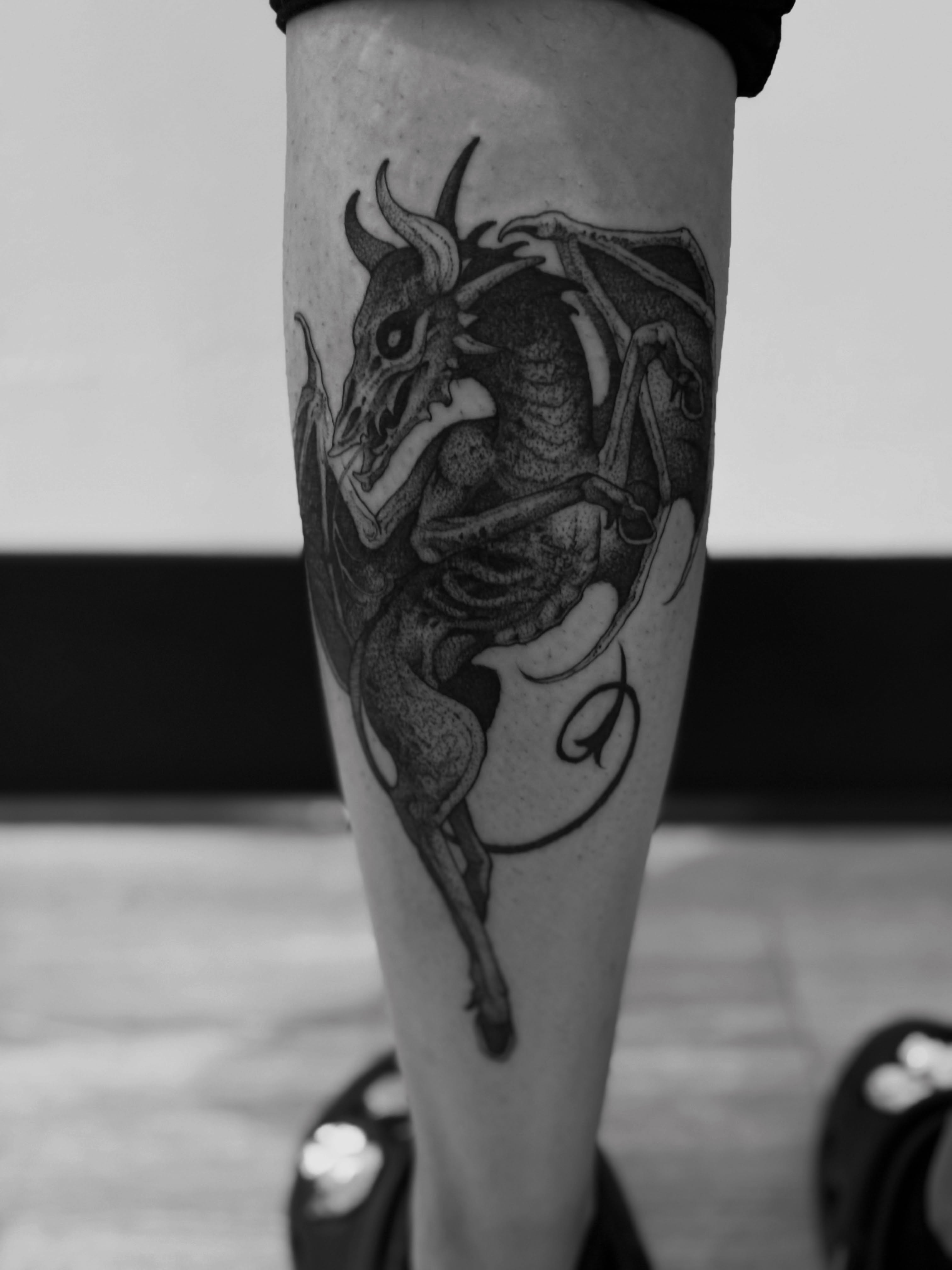 Tattoo by @blightttattoo — black_and_grey