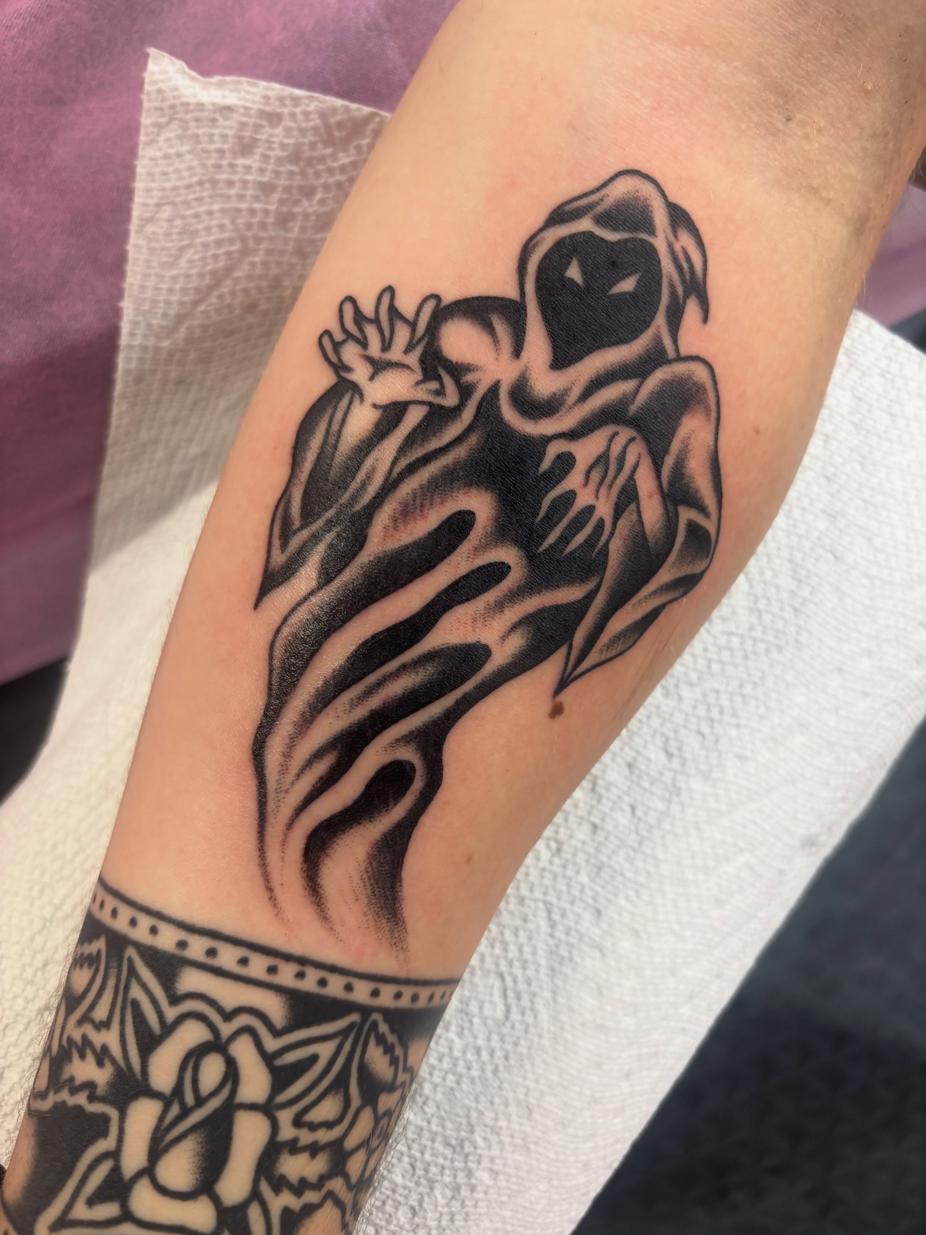 Tattoo by @jasonryanfields — black_and_grey