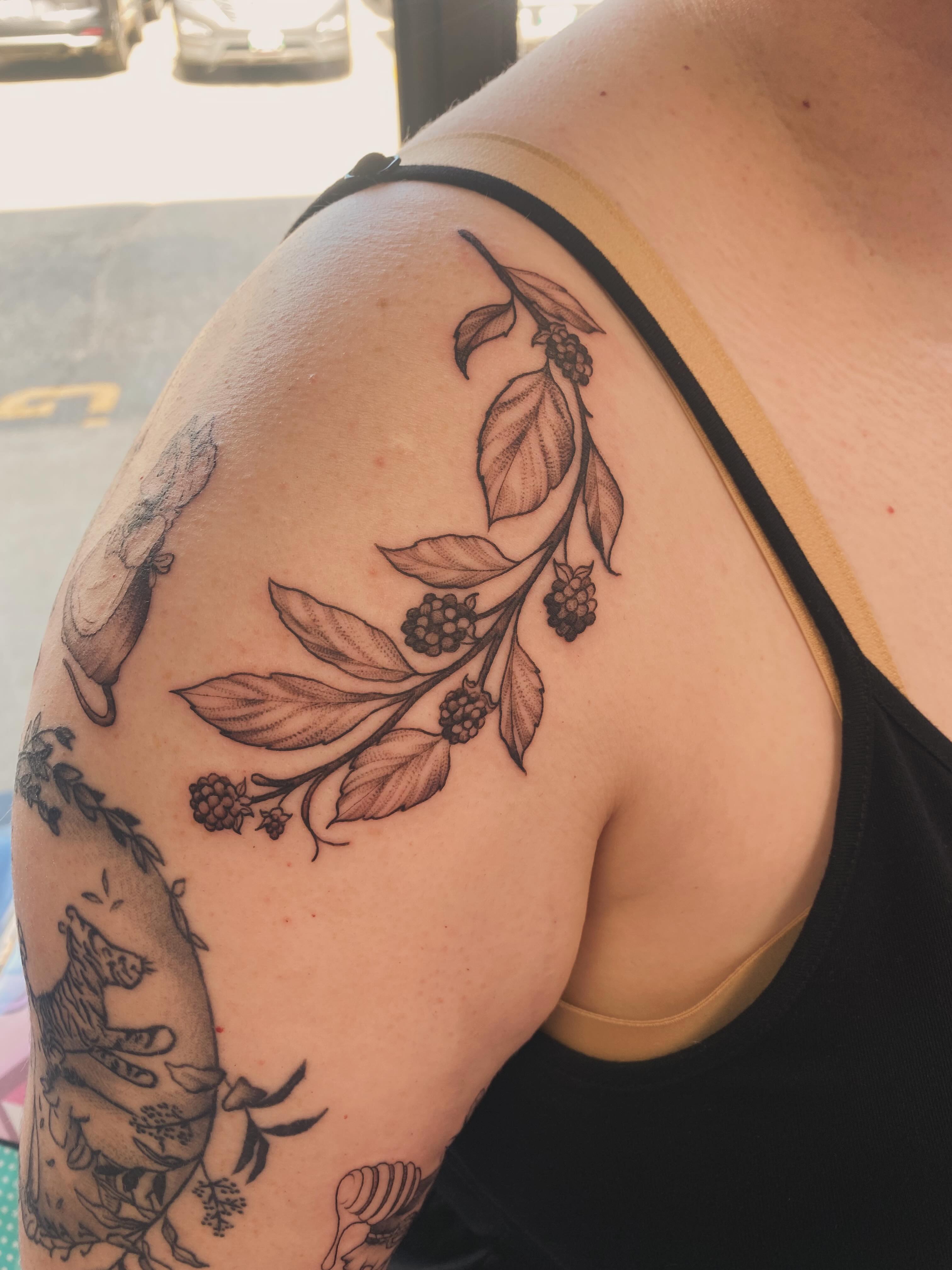 Tattoo by @wariospeedwagon — black_and_grey