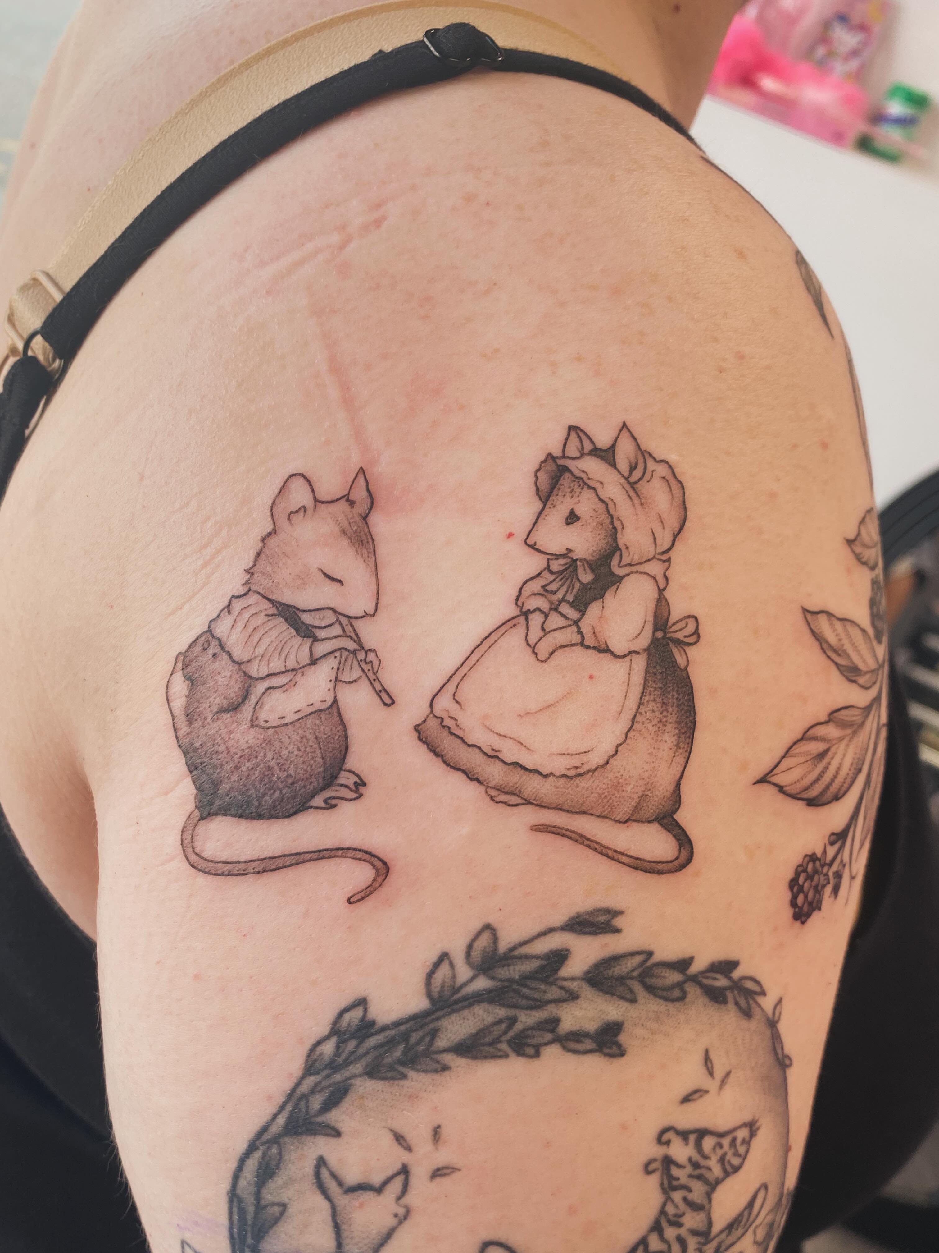 Tattoo by @wariospeedwagon — black_and_grey, realism