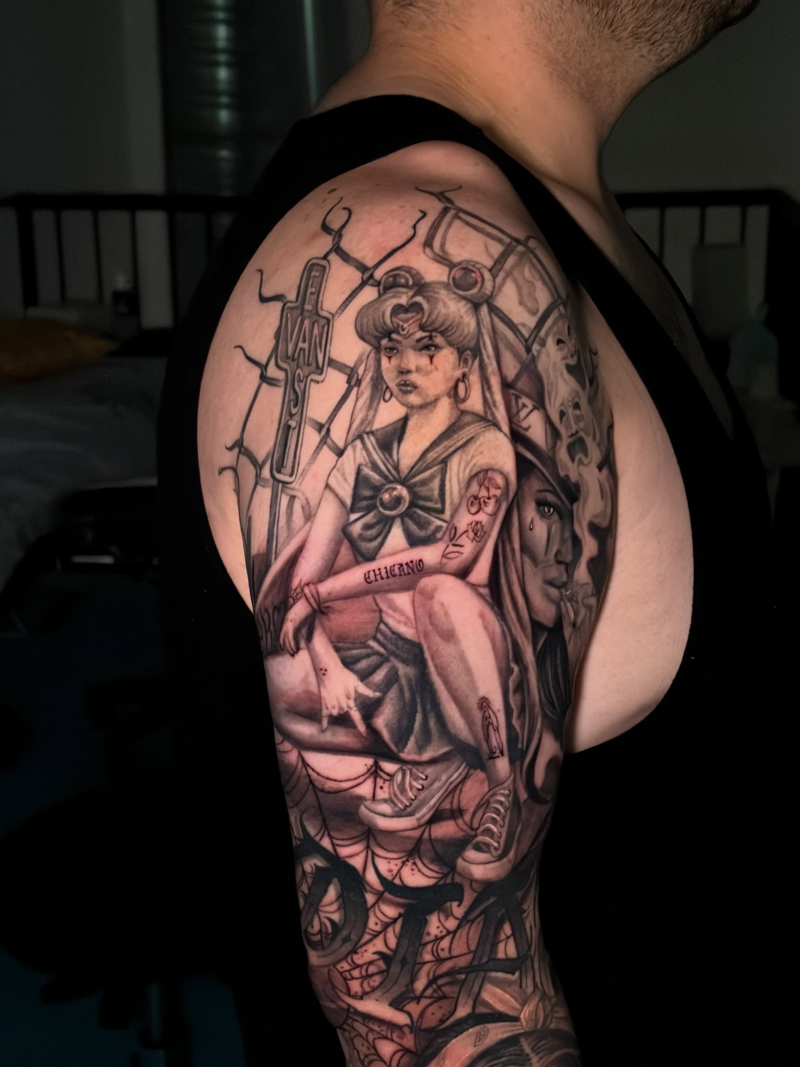 Tattoo by @art_gus_00 — anime, realism