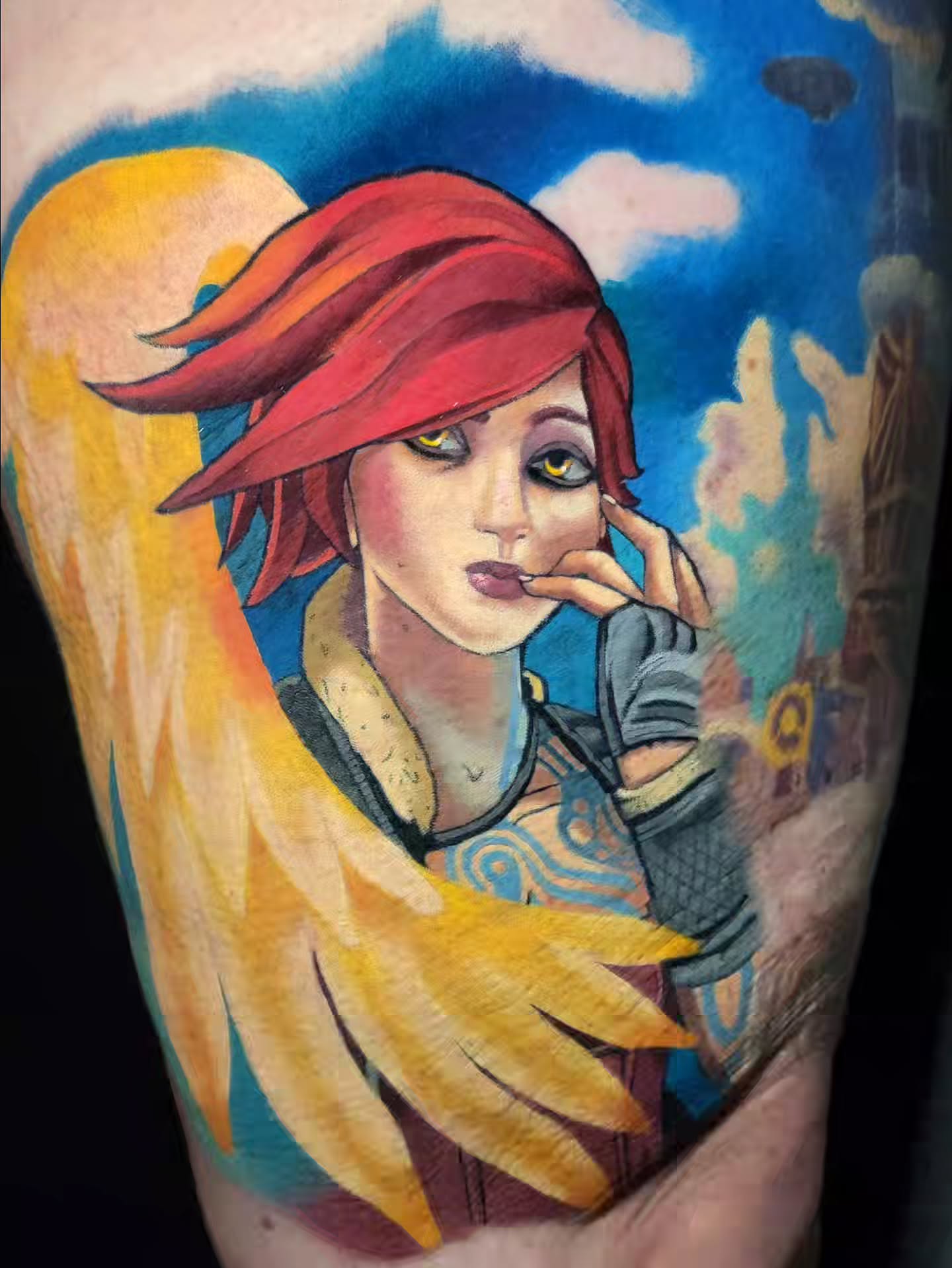 Tattoo by @melissadoestattoos — illustrative, anime