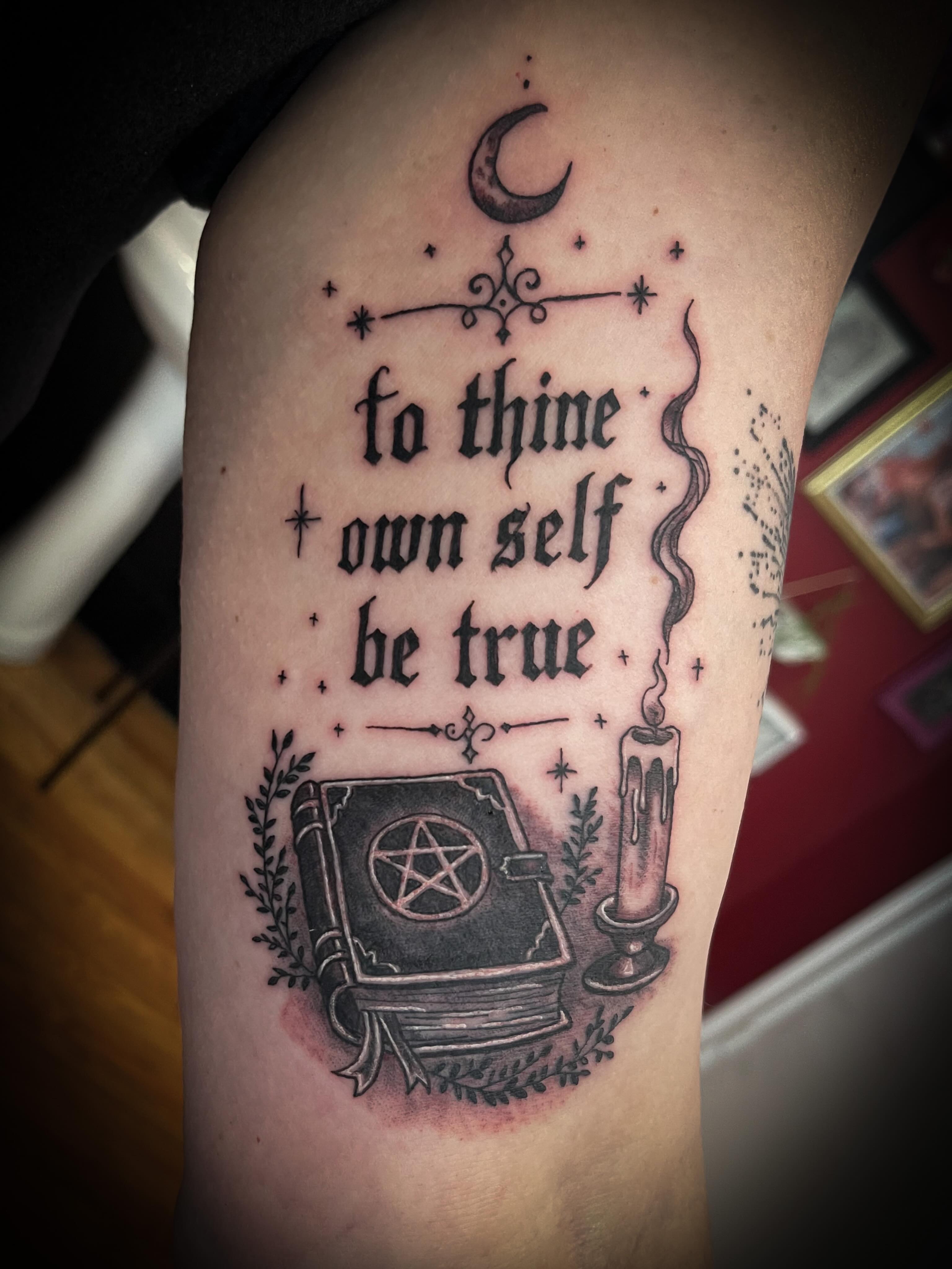 Tattoo by @staceybtattoos — lettering_script