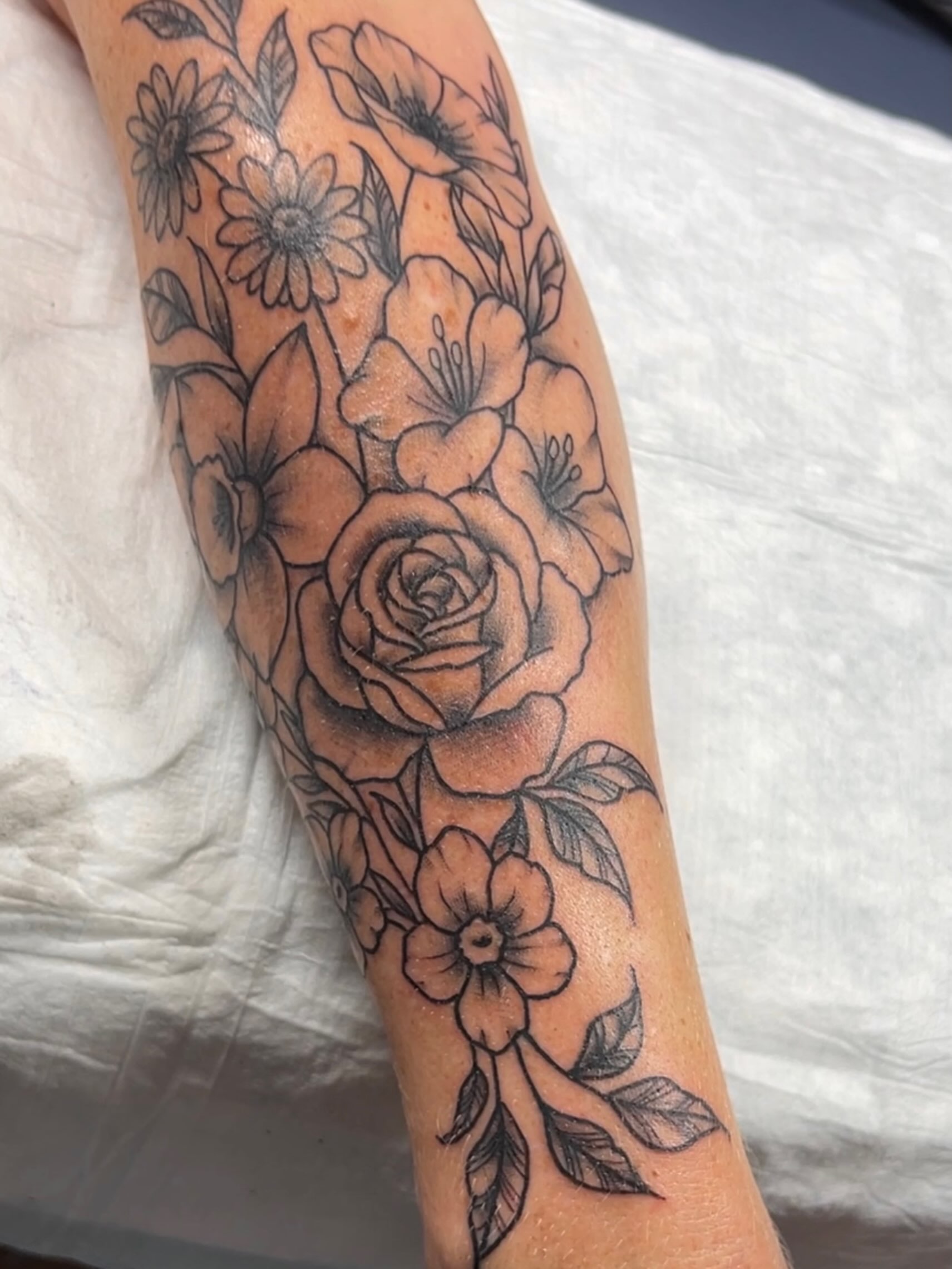 Tattoo by @jddunlaptattoos — black_and_grey