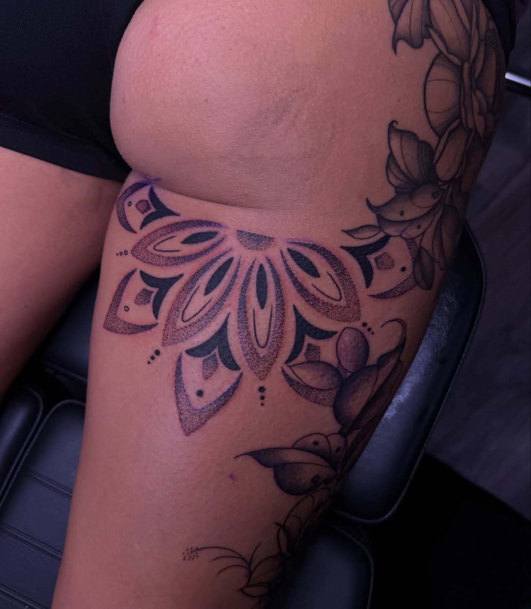 Tattoo by @divi.nediamonds — dotwork, black_and_grey