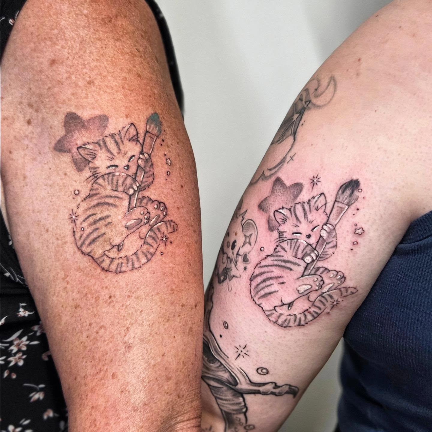 Tattoo by @janinks — black_and_grey, dotwork
