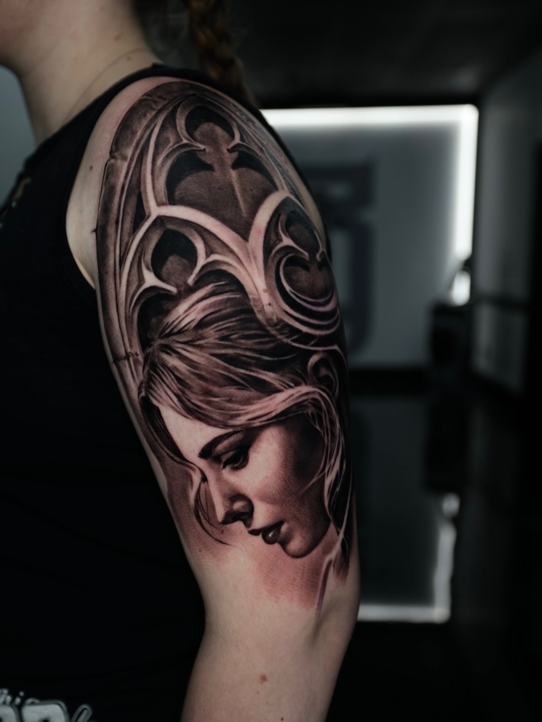Tattoo by @matthewbrownartwork — realism, black_and_grey