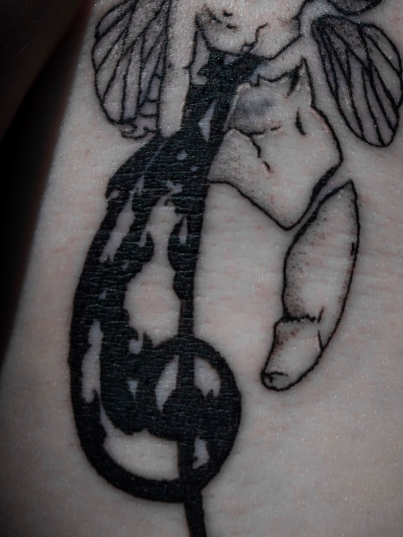 Tattoo by @loui_lays_ink — black_and_grey