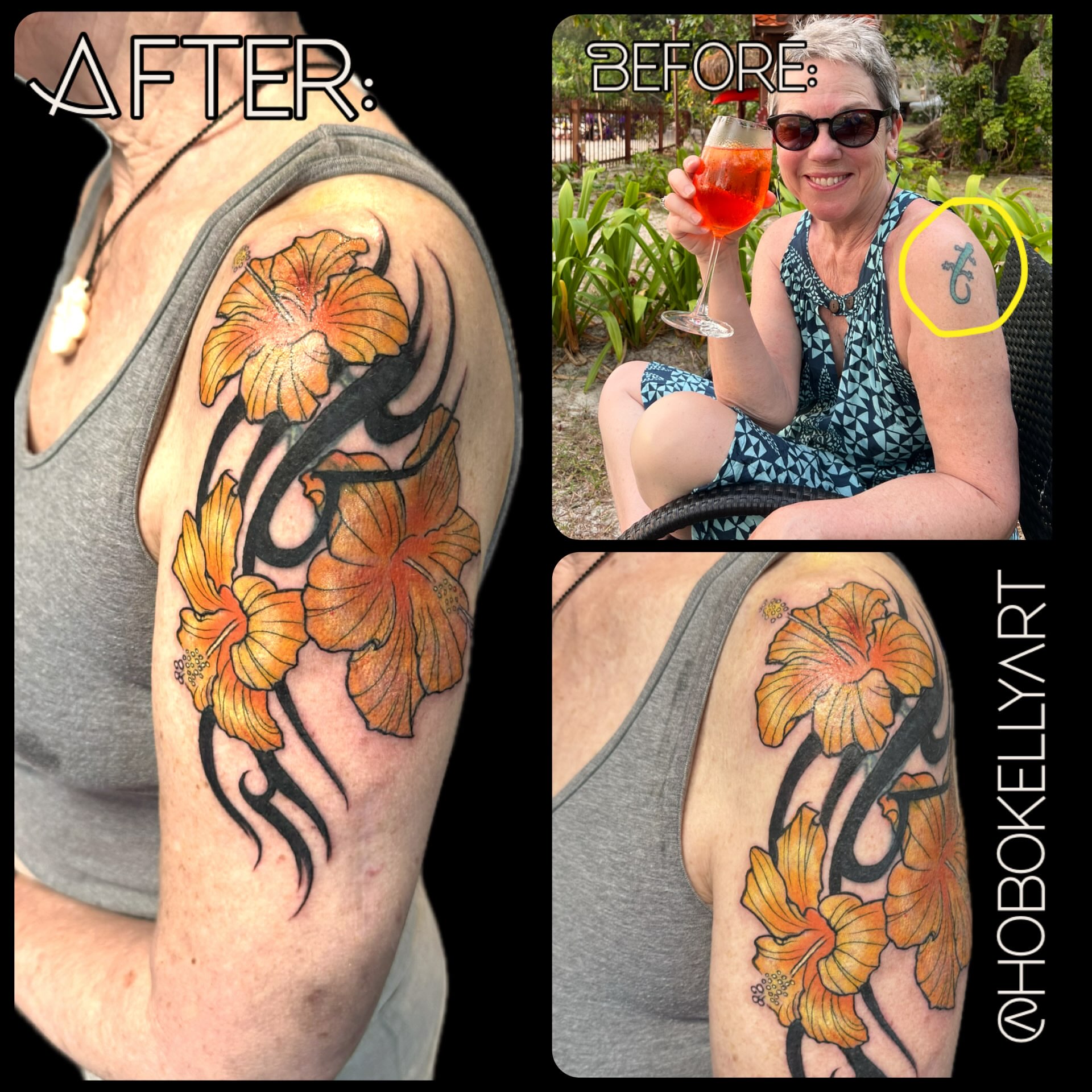 Tattoo by @hobokellyart โ american_traditional, tribal