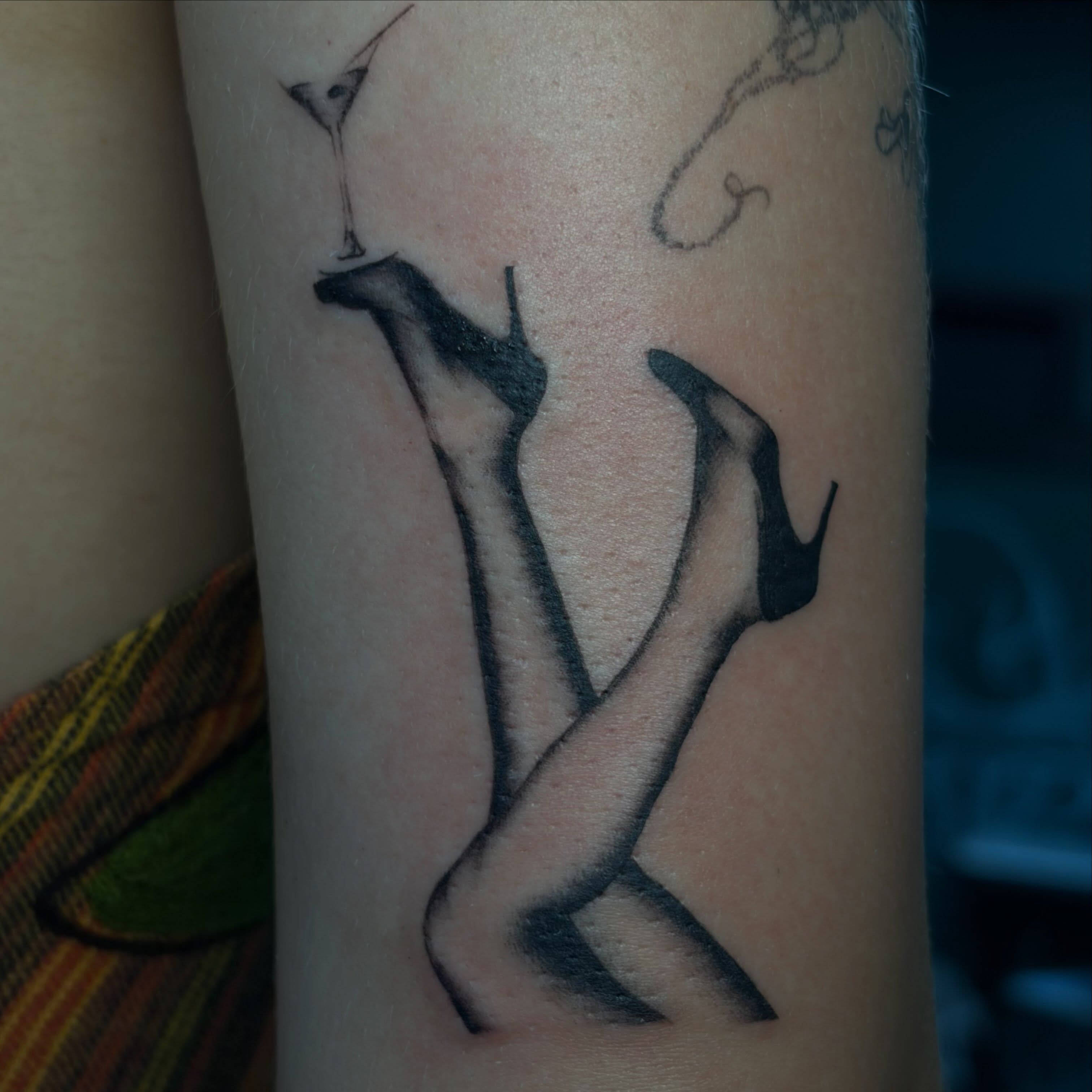 Tattoo by @sexyratpotion — black_and_grey