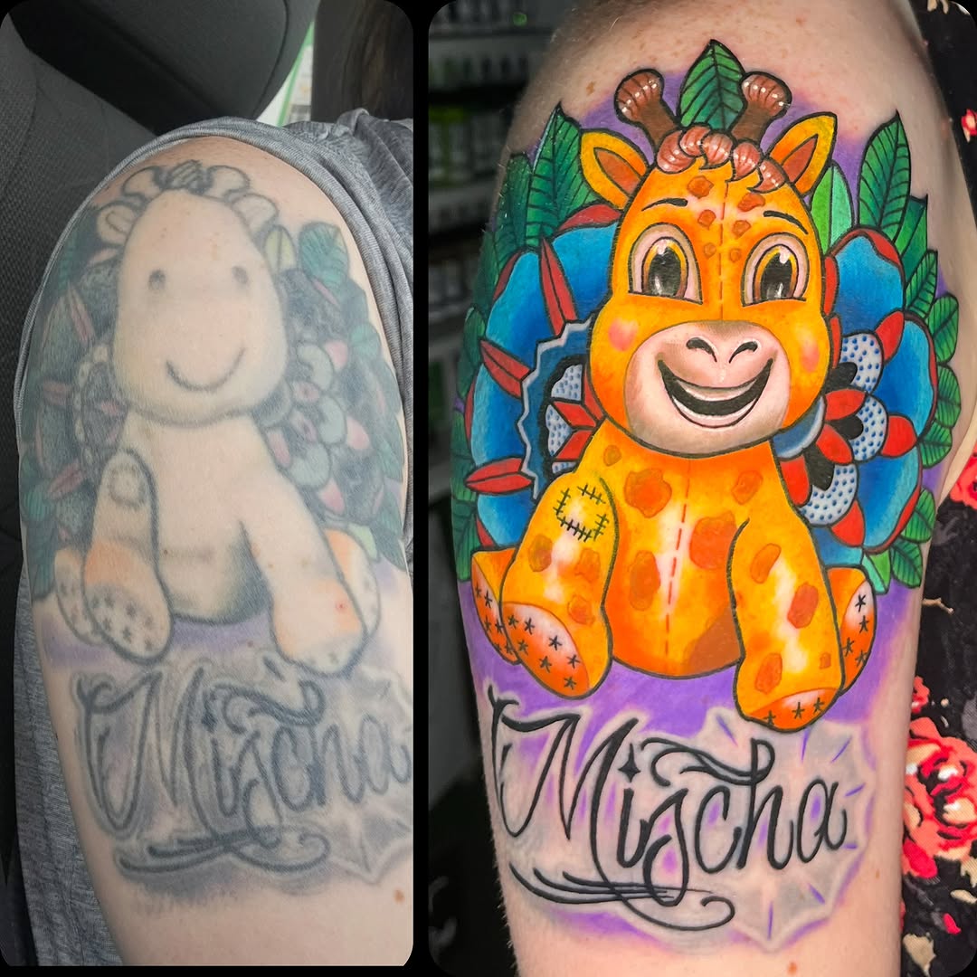 Tattoo by @samhyndmanart — new_school, illustrative