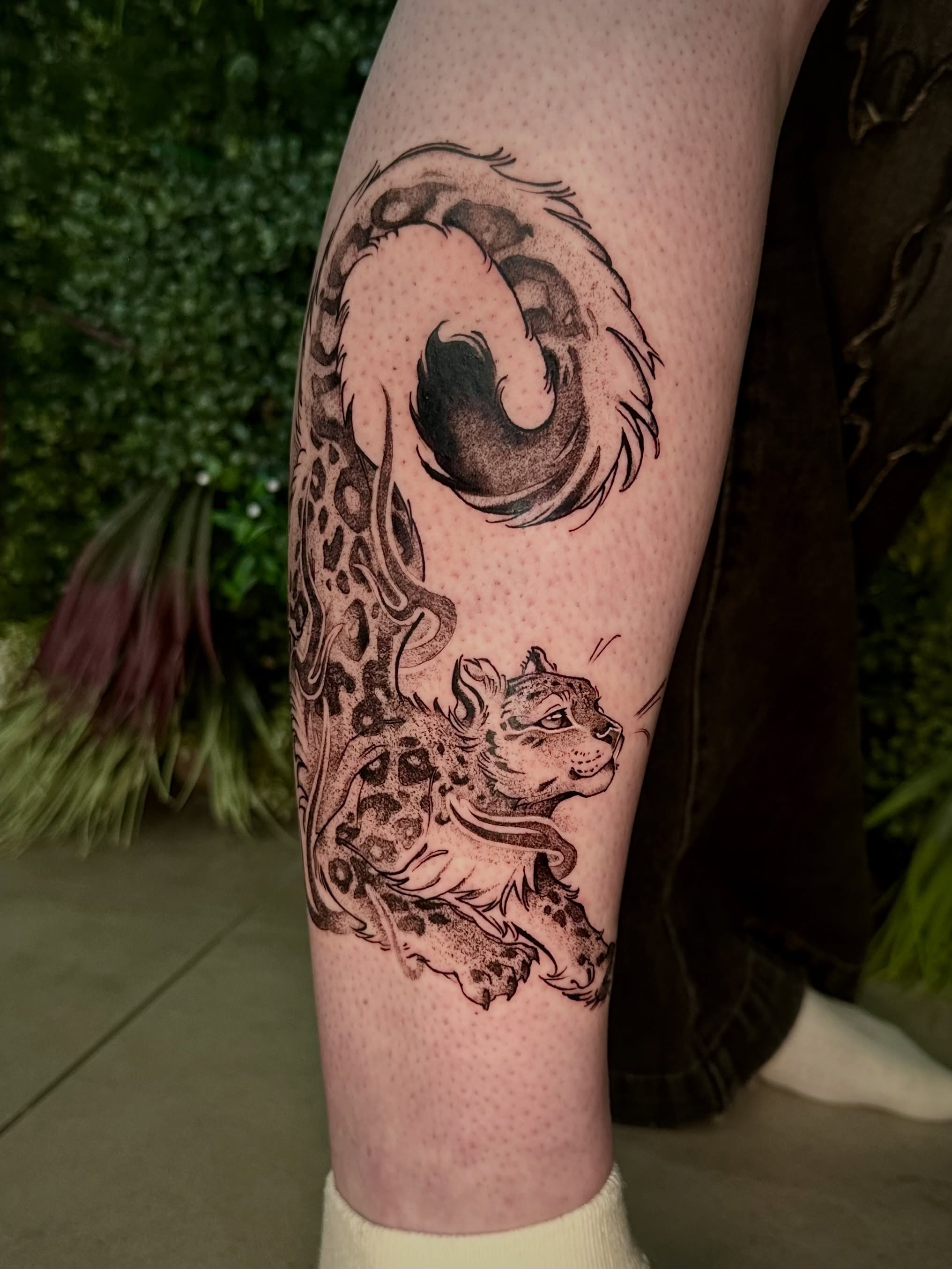 Tattoo by @moggy_tattoo โ dotwork, black_and_grey