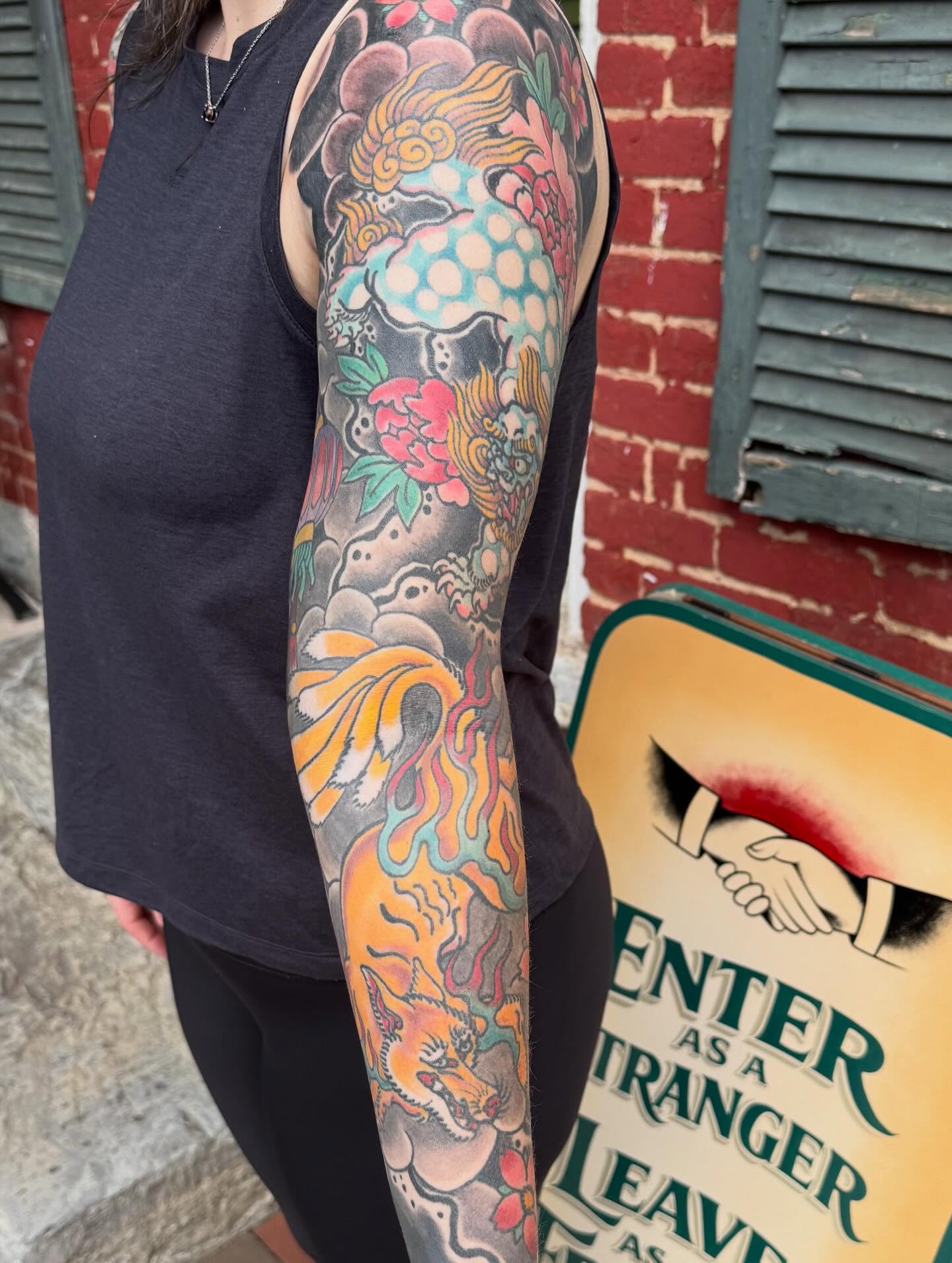 Tattoo by @joshftwtattoo — american_traditional, dotwork