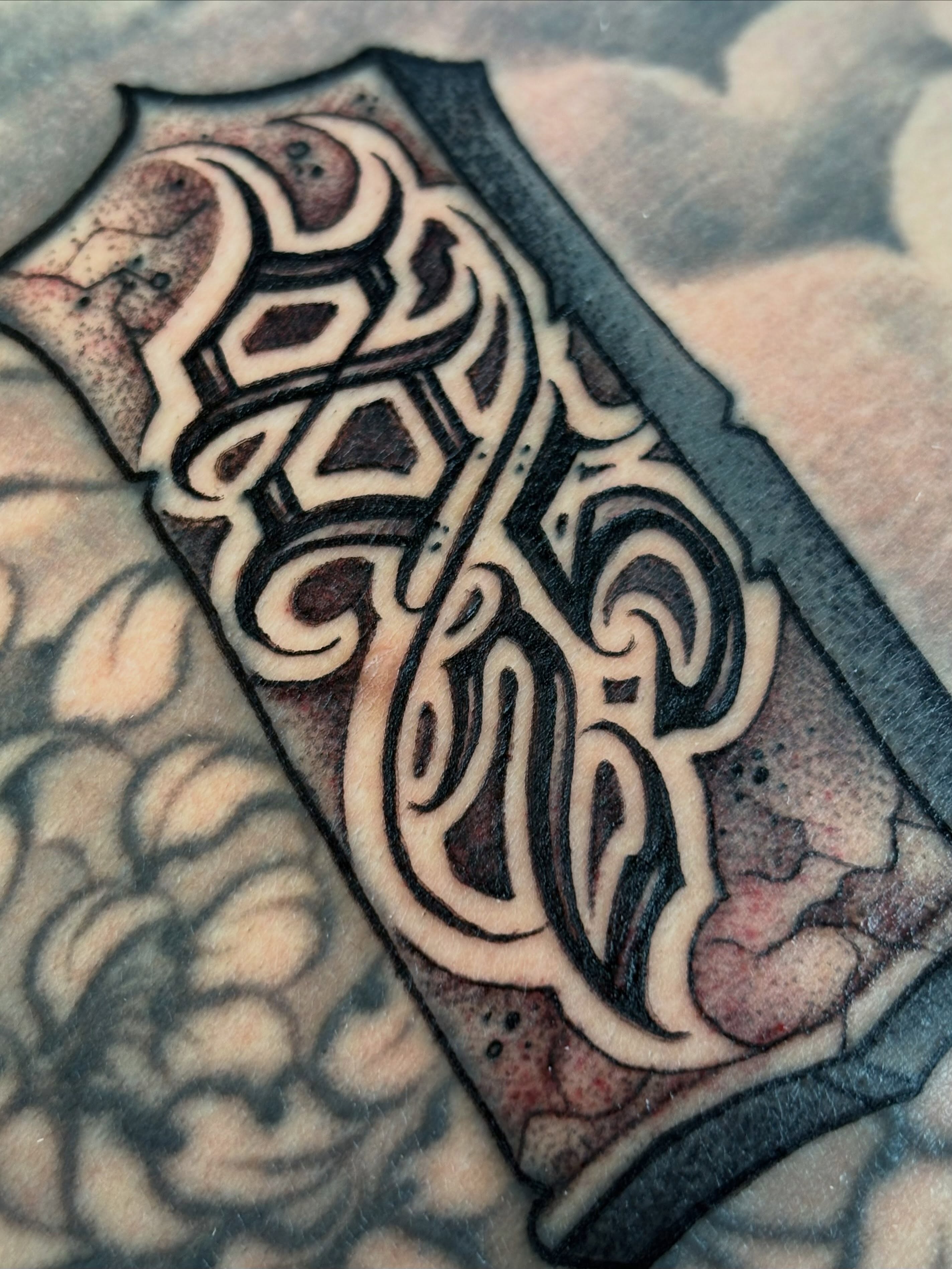 Script lettering lettering script tattoo on the forearm by Trusty Dizon Tattoo Artist