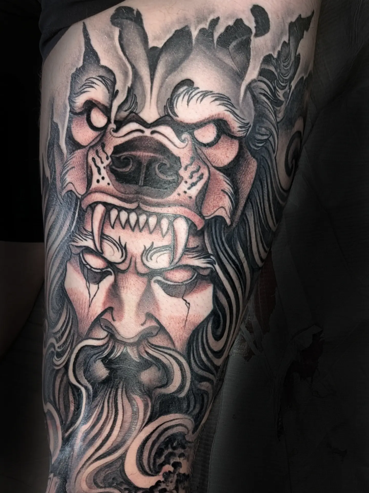 Tattoo by @jainagoldtattoos — black_and_grey, realism
