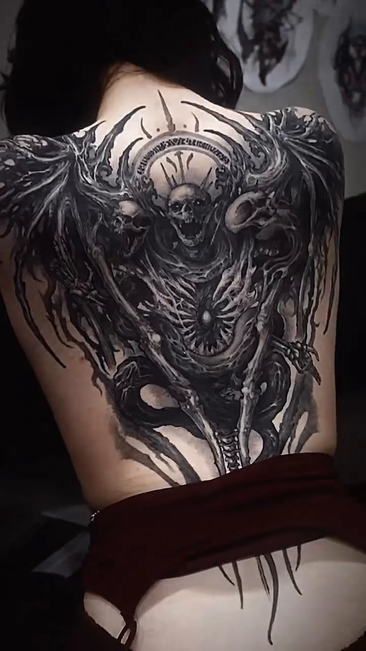 Tattoo by @rokyeom_ β dark_realism, blackwork
