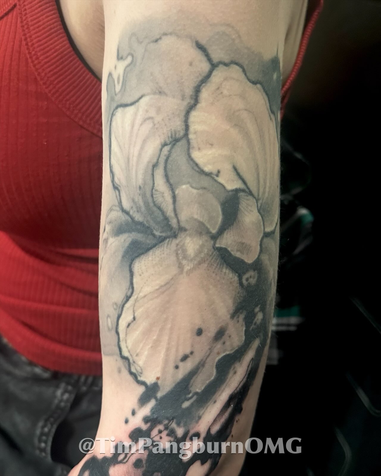Tattoo by @timpangburnomg — watercolor, black_and_grey