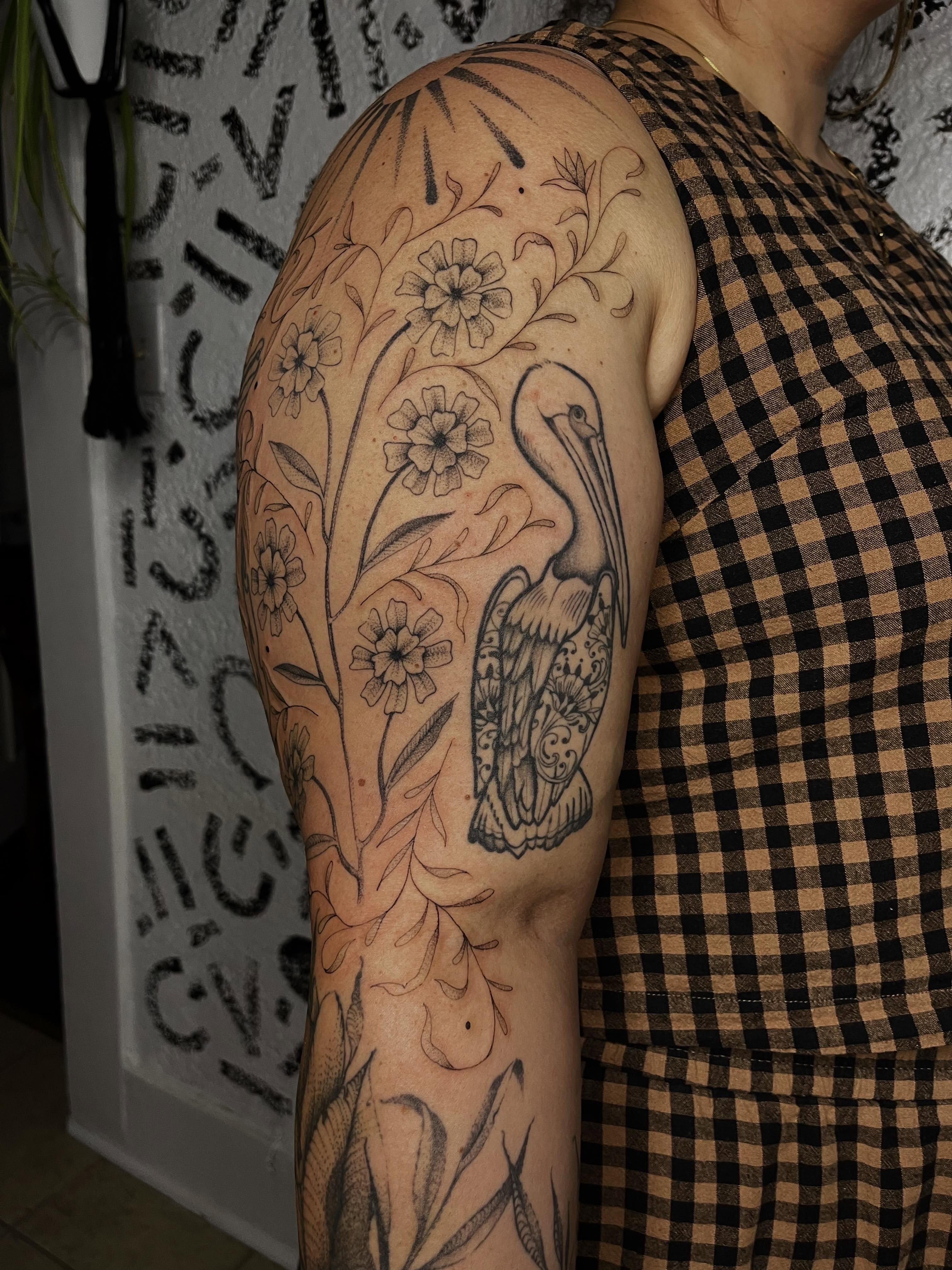 Tattoo by @ovarydose — black_and_grey