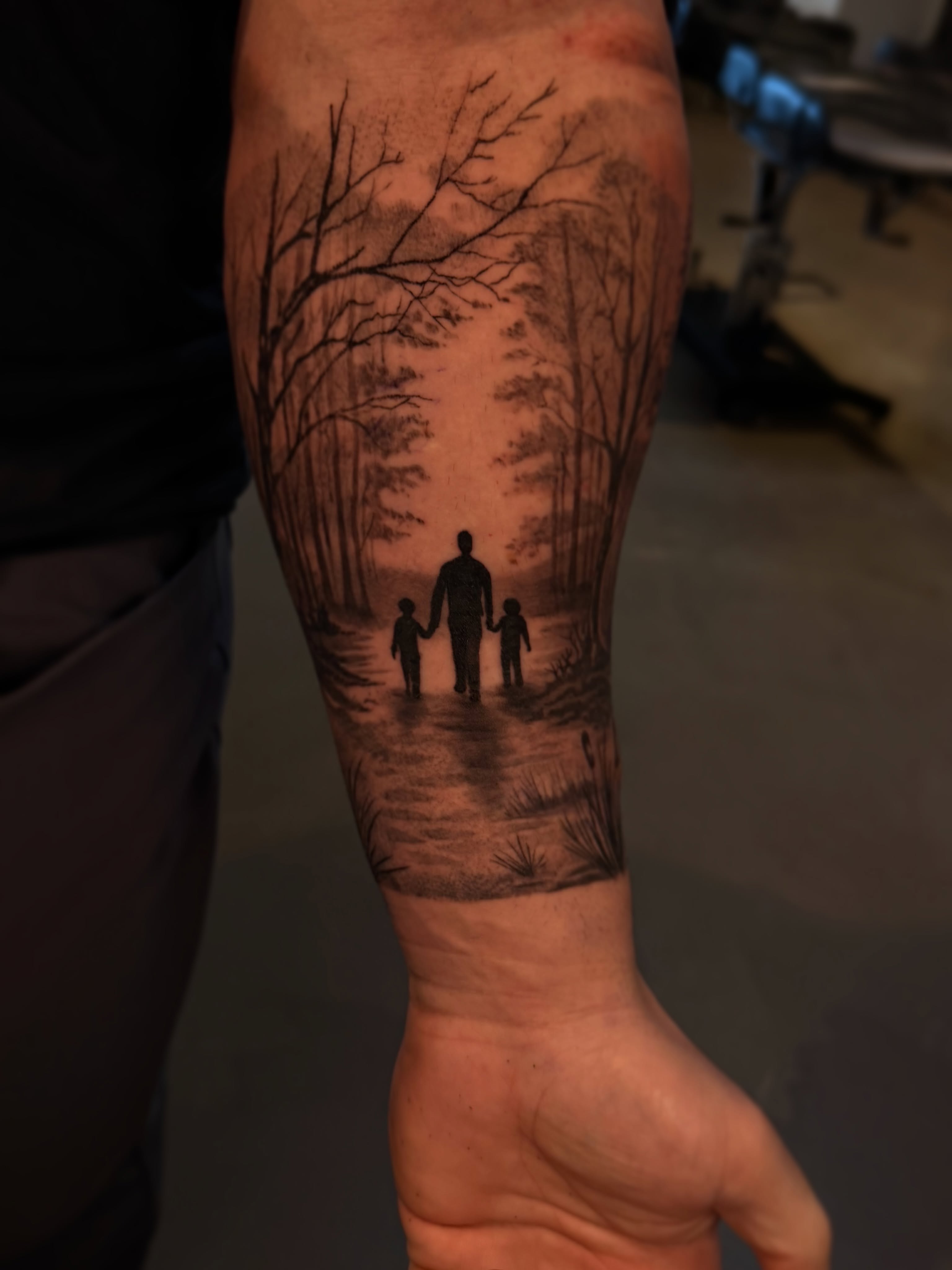 Tattoo by @nefdraws — black_and_grey, realism