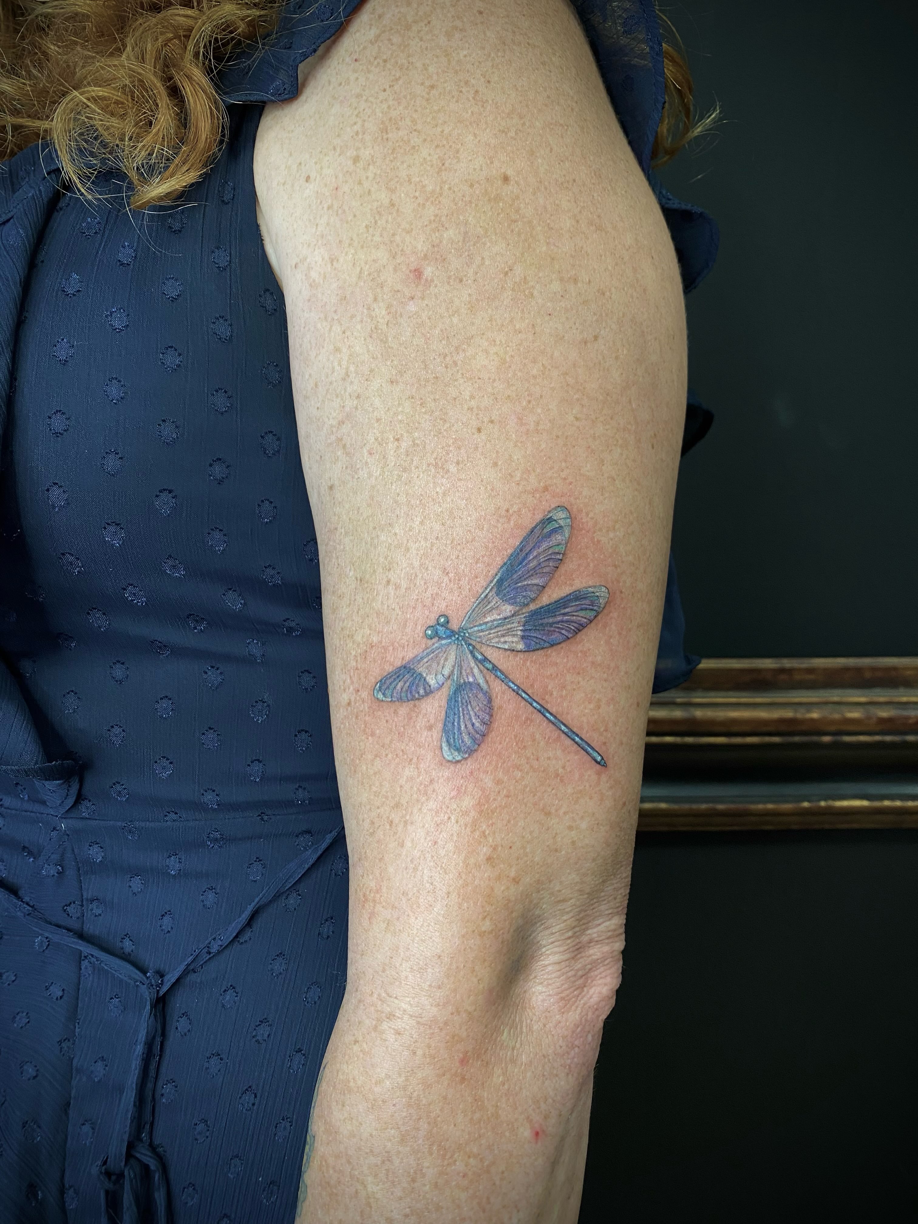 Dragonfly realism tattoo on the forearm by ✨️❤️‍🔥𝖆𝖒𝖇𝖗𝖔𝖘𝖎𝖆.𝖙𝖆𝖙𝖙𝖔𝖔𝖘❤️‍🔥✨️