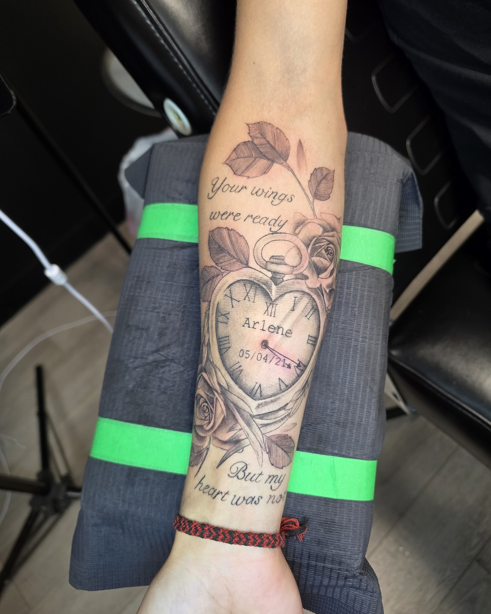 Tattoo by @frozenink_tattoo — black_and_grey