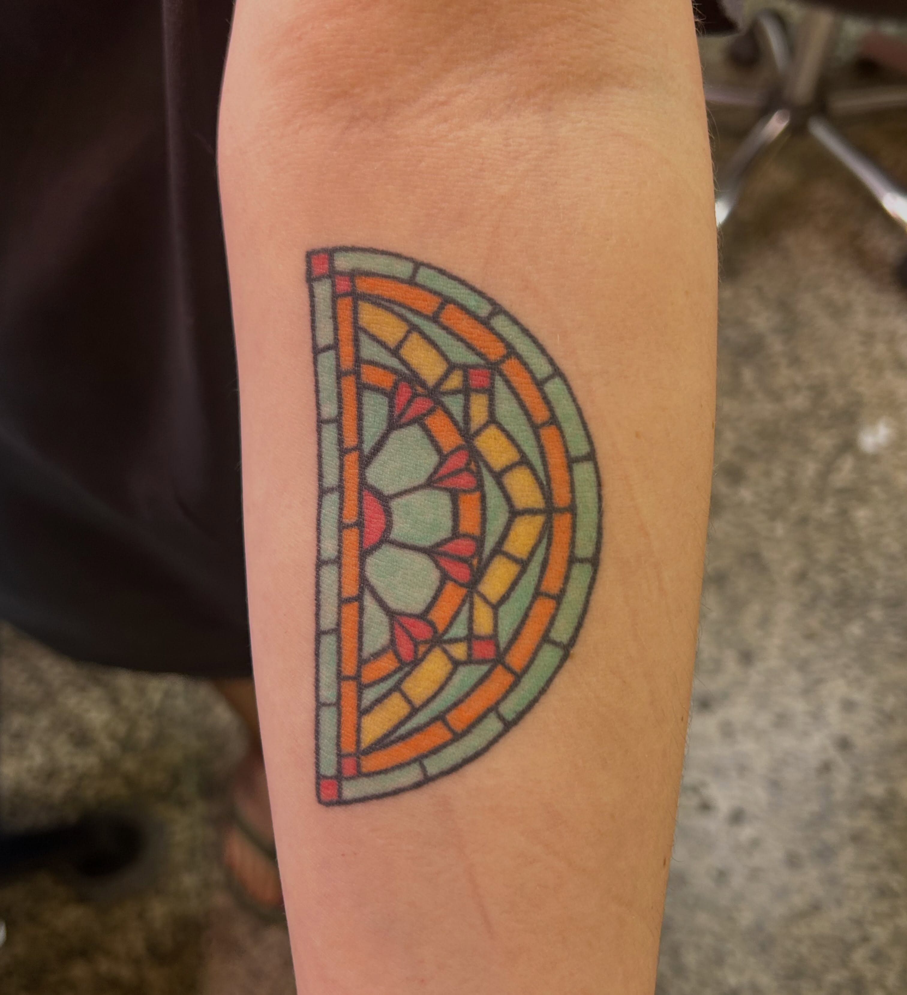 Tattoo by @tenderhearttattoo — geometric