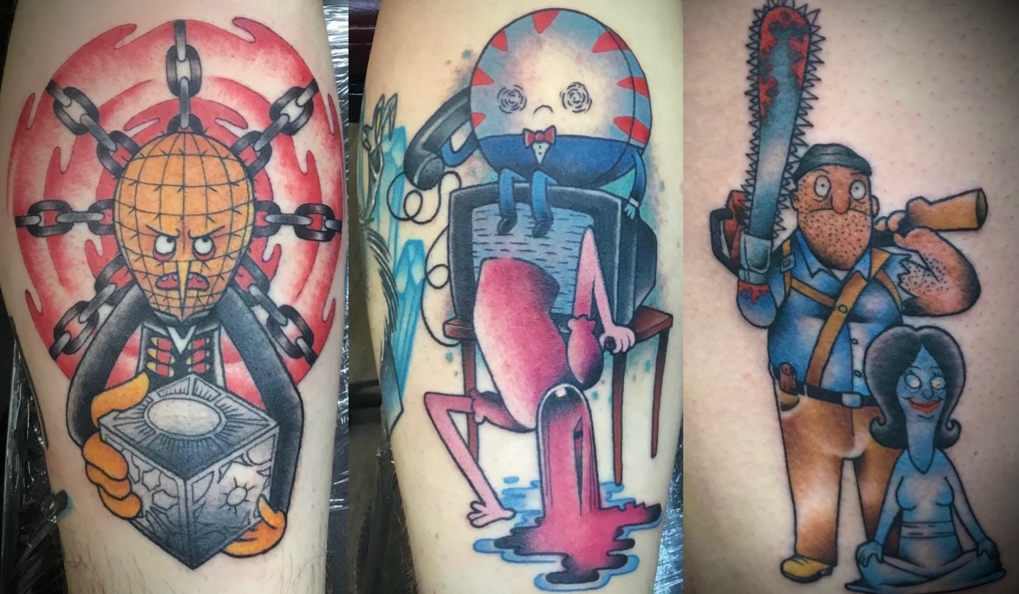 Tattoo by @hardcorn77 — american_traditional, dotwork