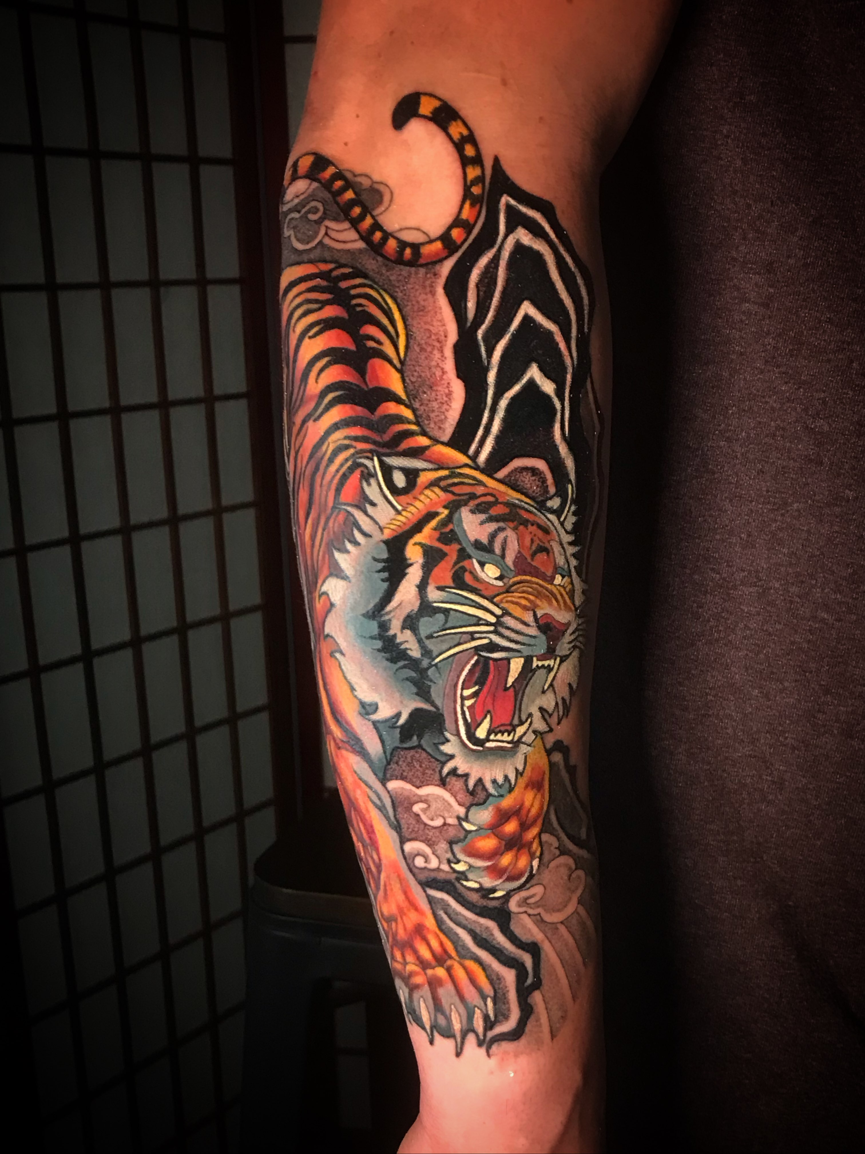 Tattoo by @beatboxtattoos — american_traditional, japanese_irezumi