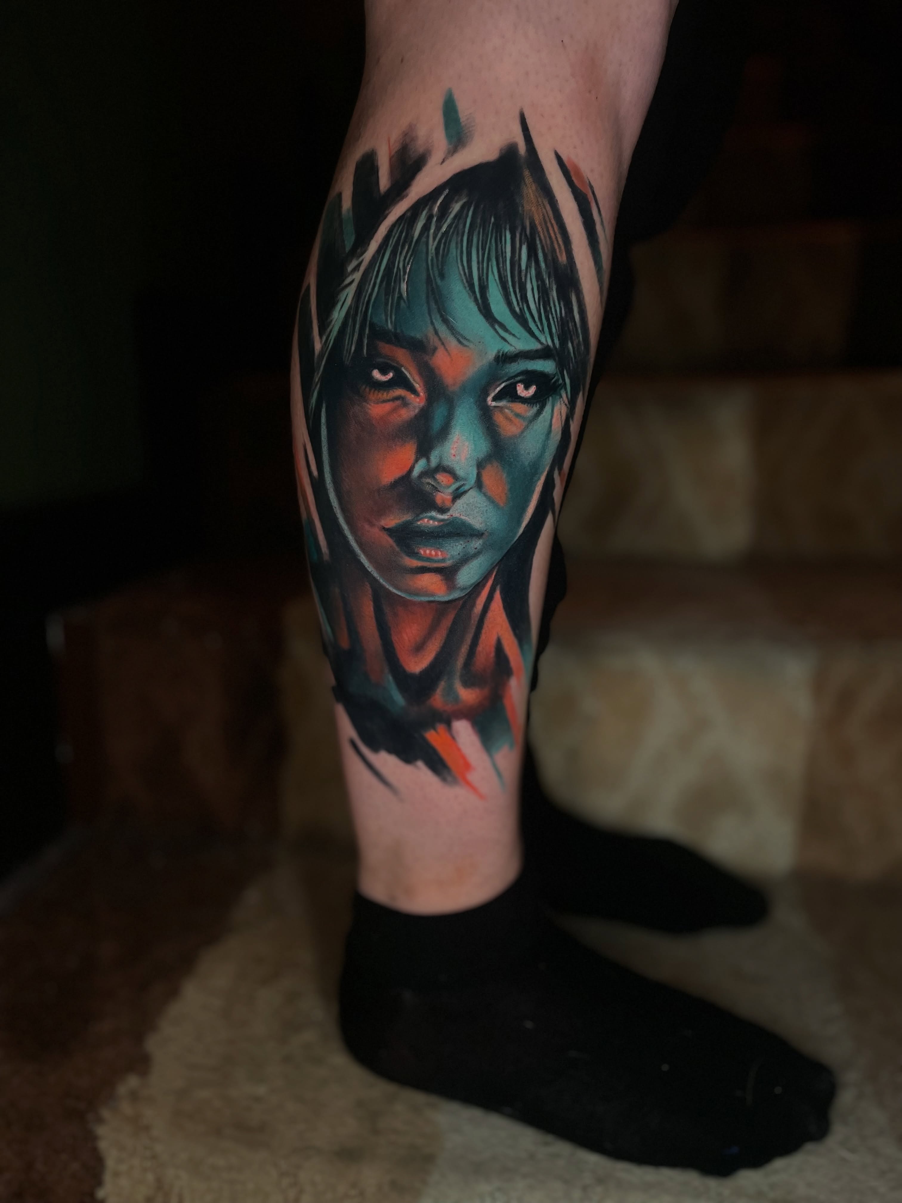 Tattoo by @d.p.r_tattoos — realism, dotwork