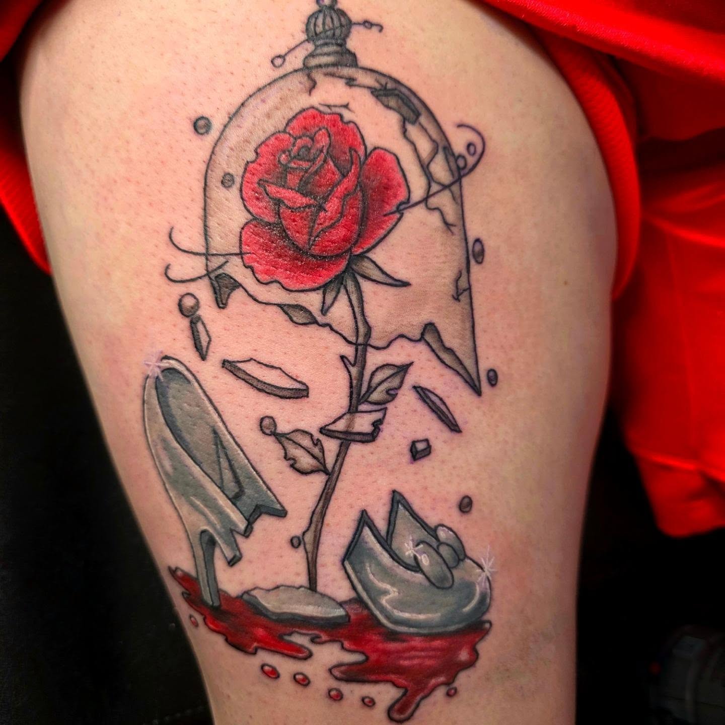 Tattoo by @toms_athenaeum — realism, dotwork