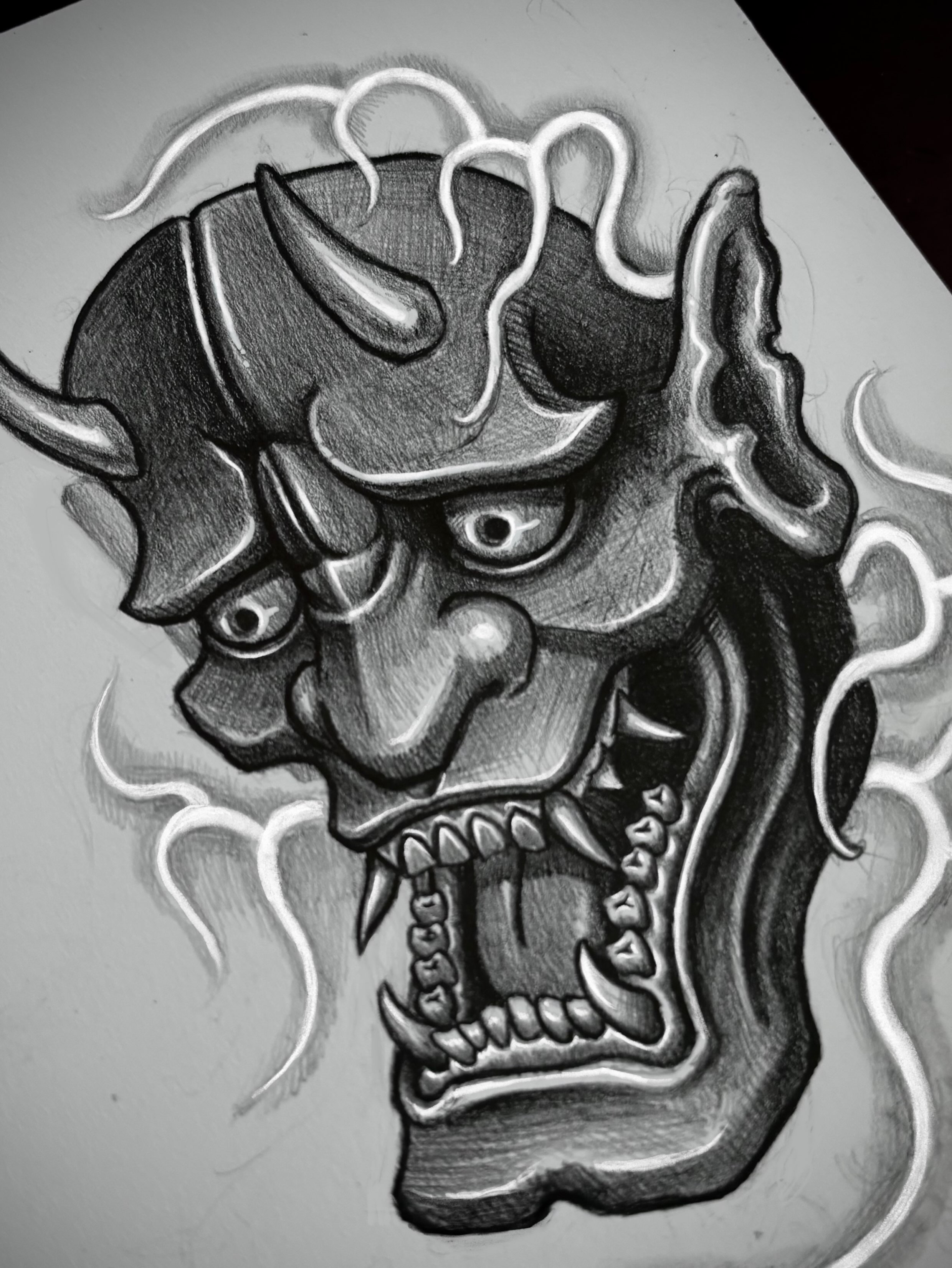Tattoo by @blaggy__black — black_and_grey, dark_realism