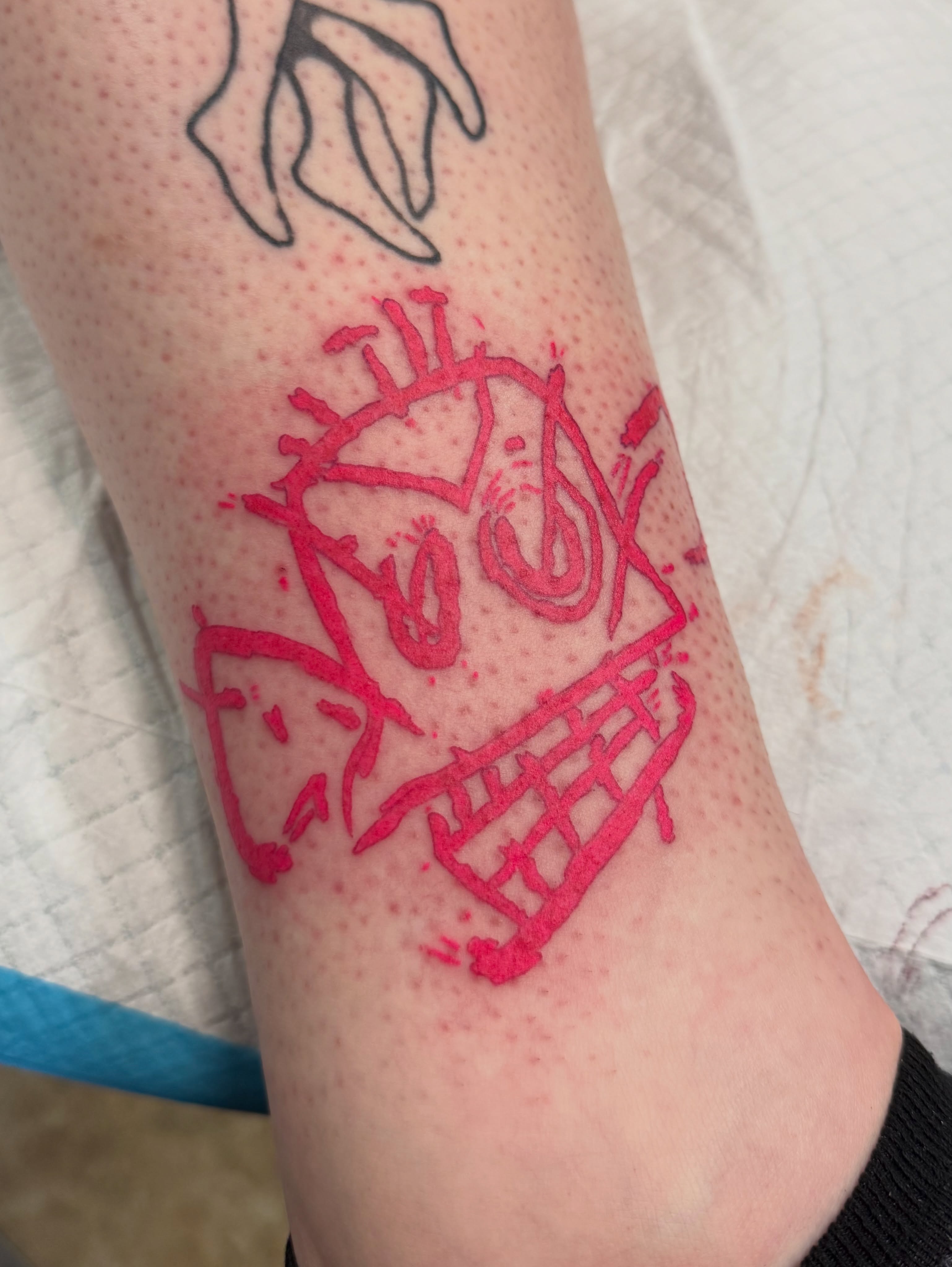 Skull dotwork tattoo on the forearm by Liz Glitz - Philadelphia Tattoo Artist