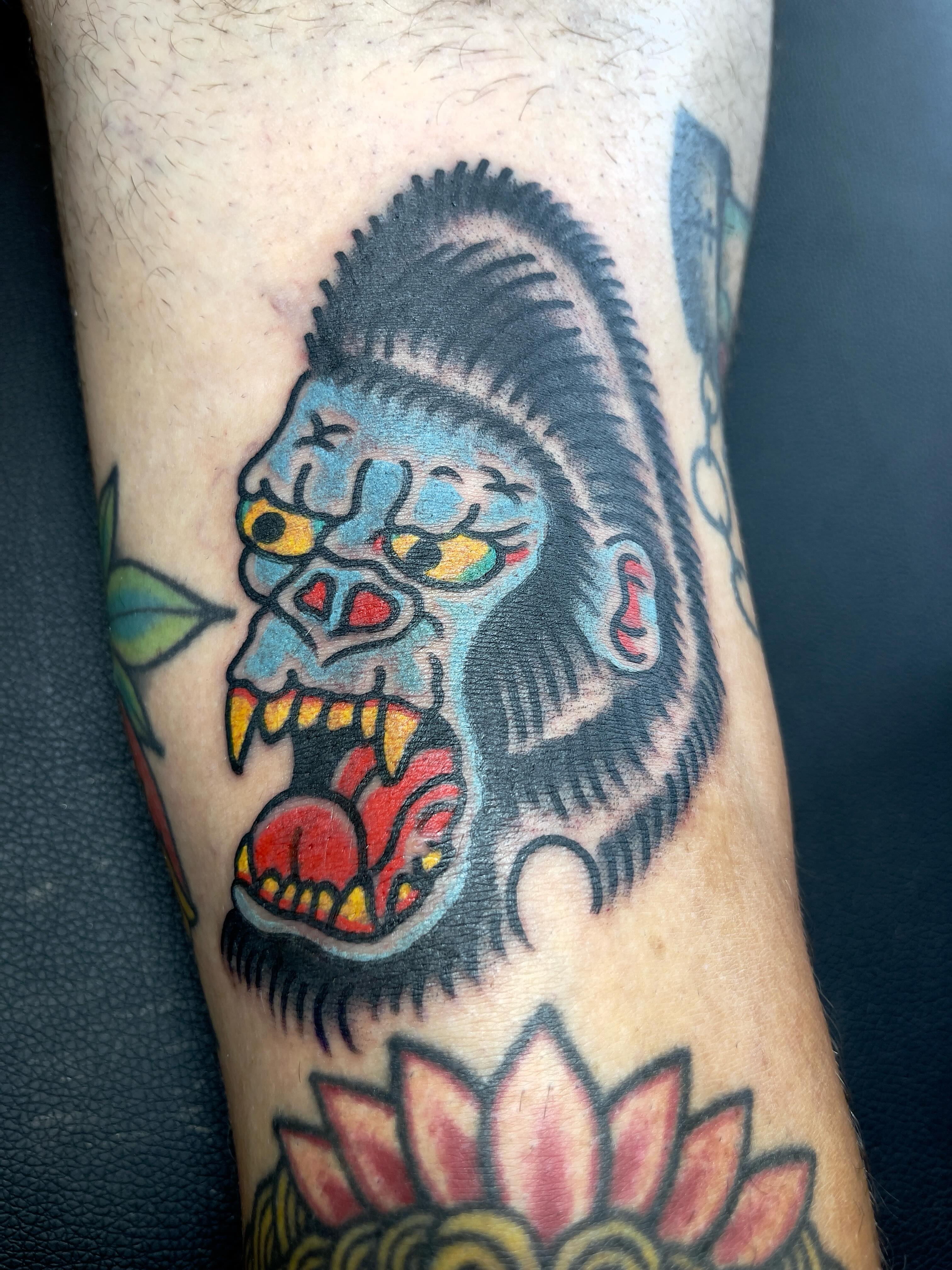 Tattoo by @goodtime_garrett — american_traditional, dotwork