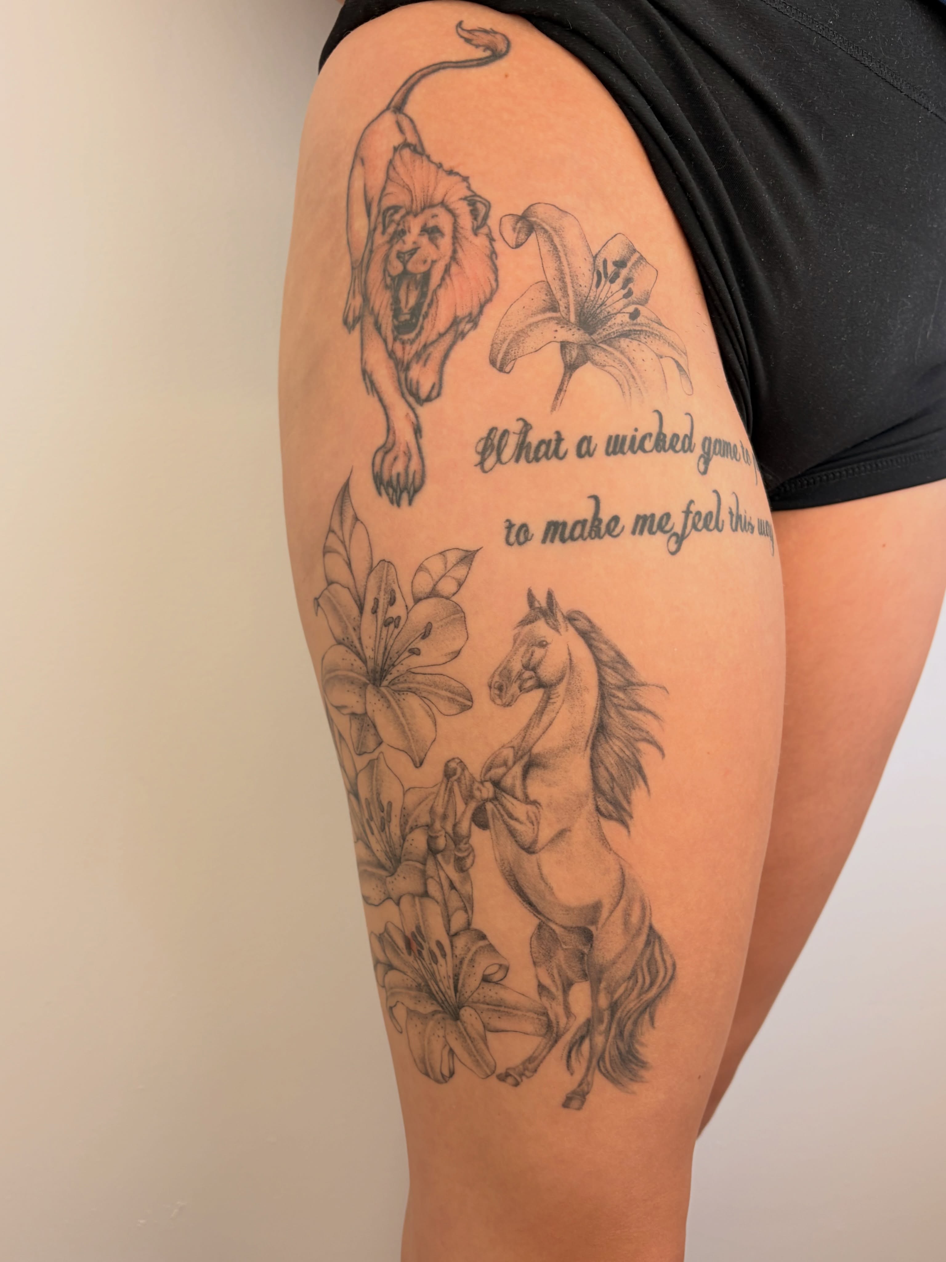 Tattoo by @cam.tats โ black_and_grey