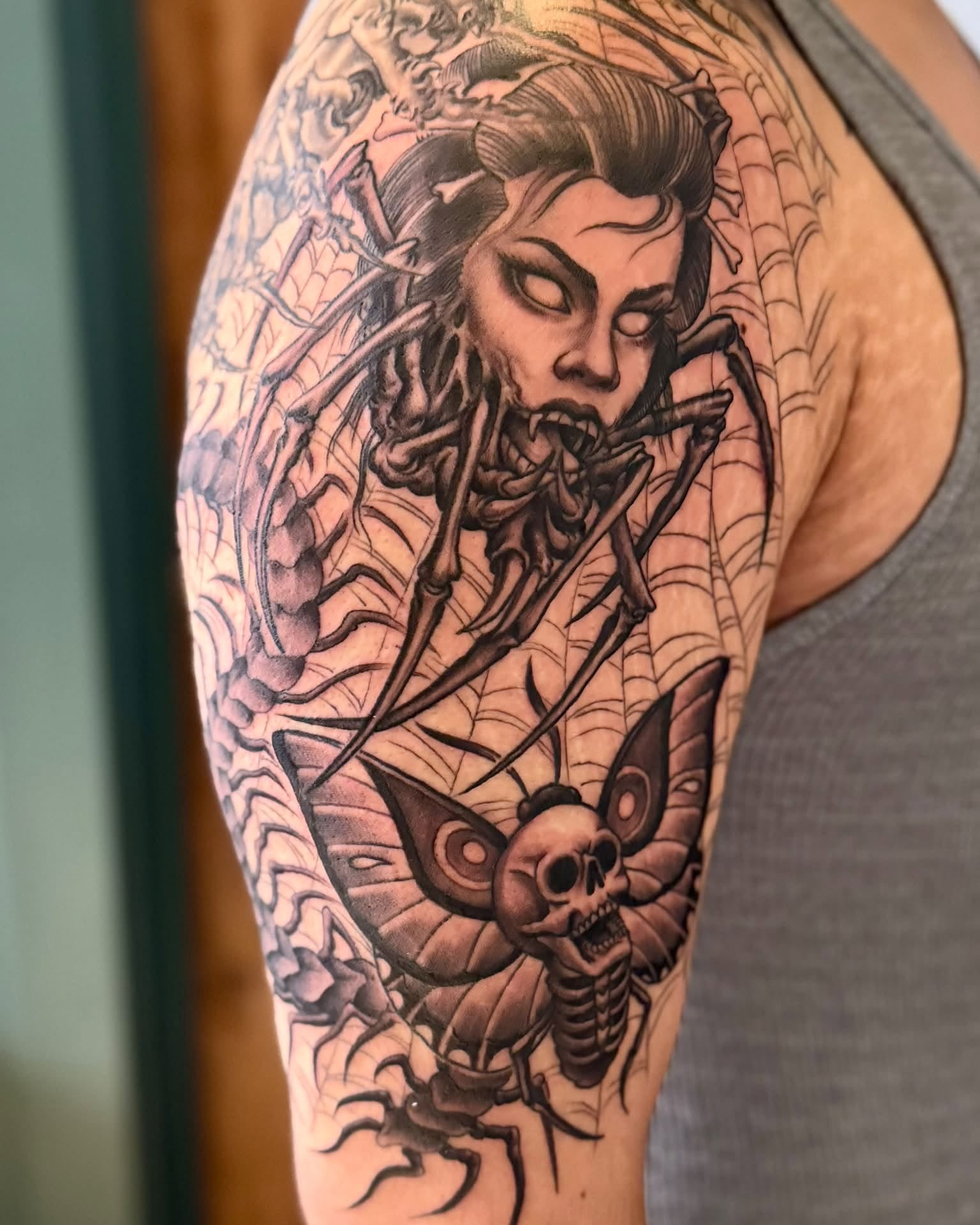 Tattoo by @gingersnap_tattoos — dark_realism
