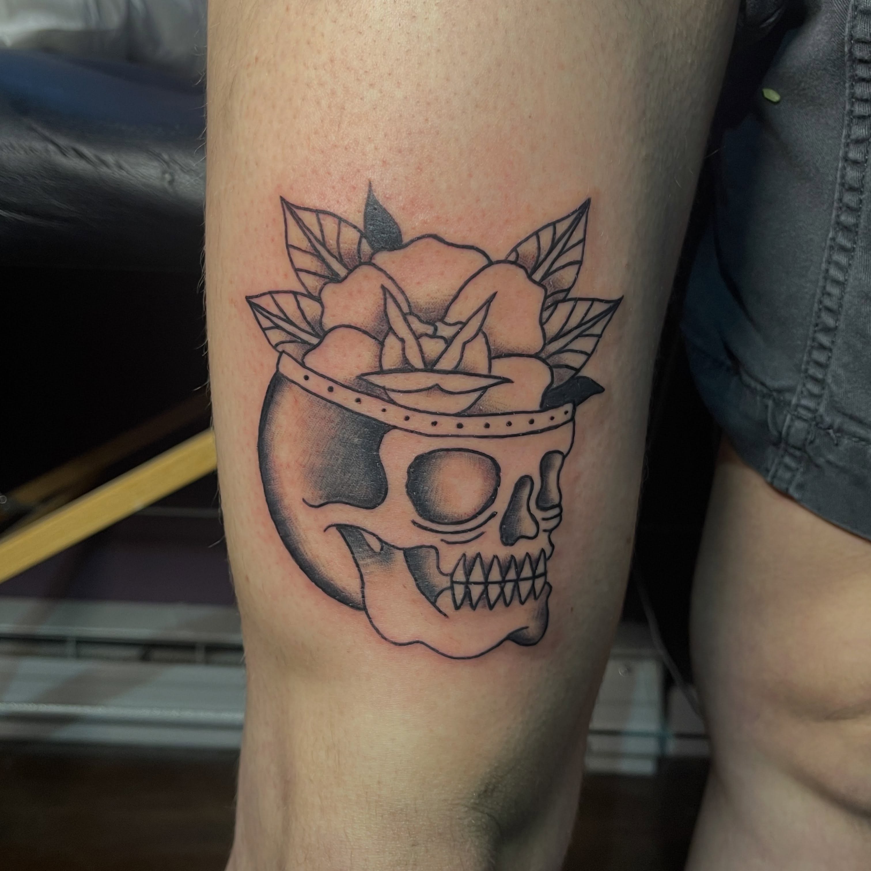Tattoo by @mikttattoo — black_and_grey
