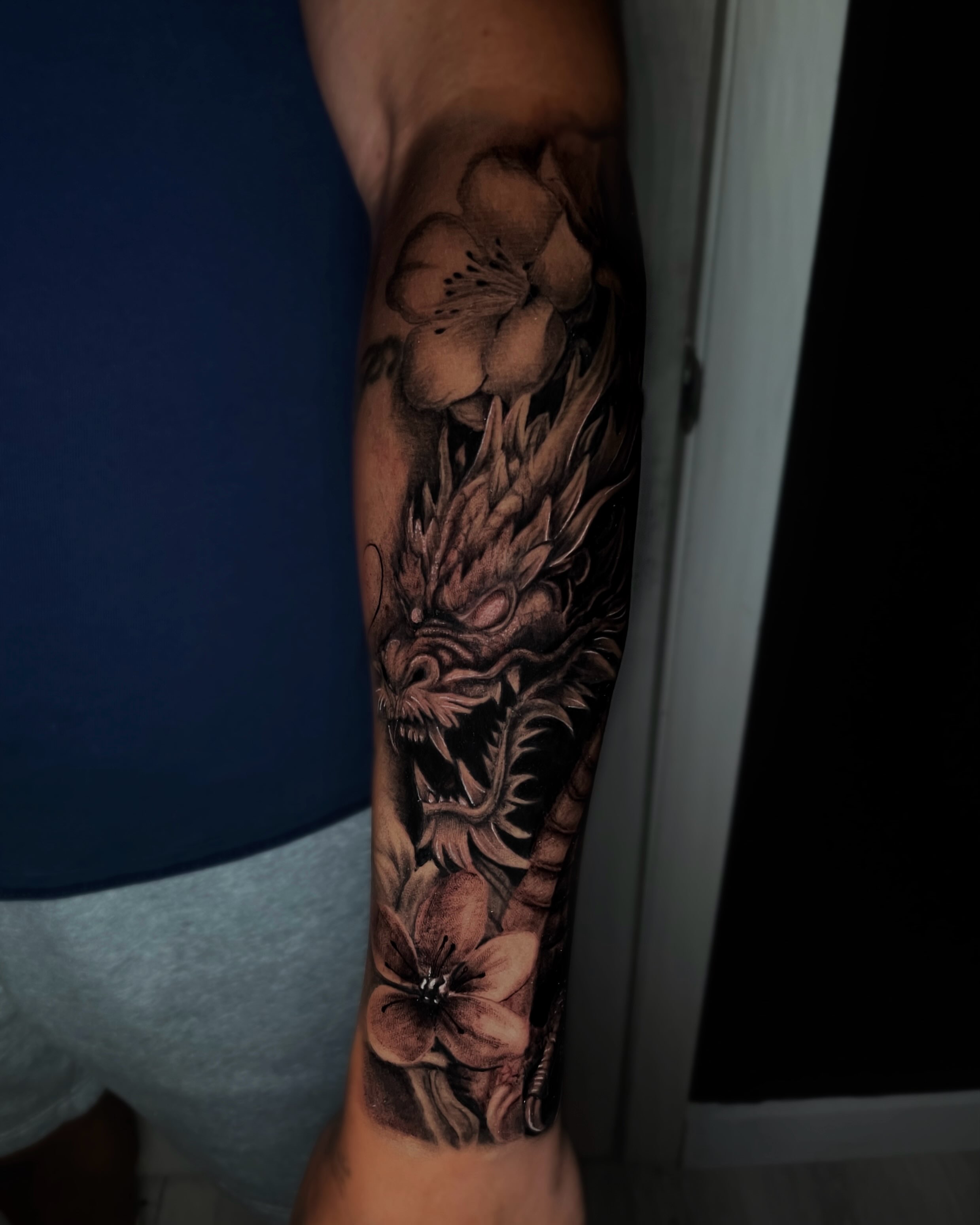 Tattoo by @dje.inks — black_and_grey, realism