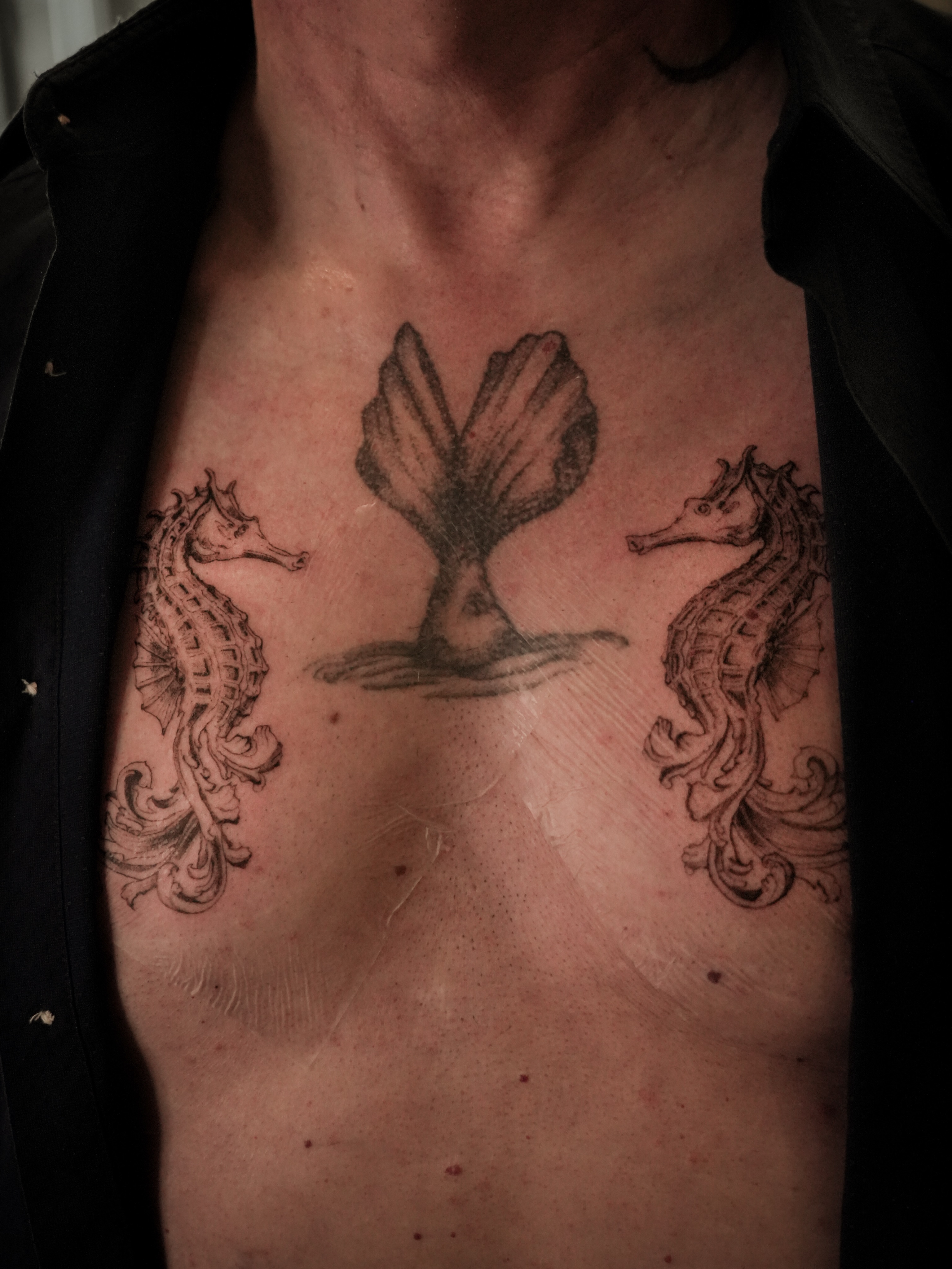Tattoo by @tomtranchina โ black_and_grey