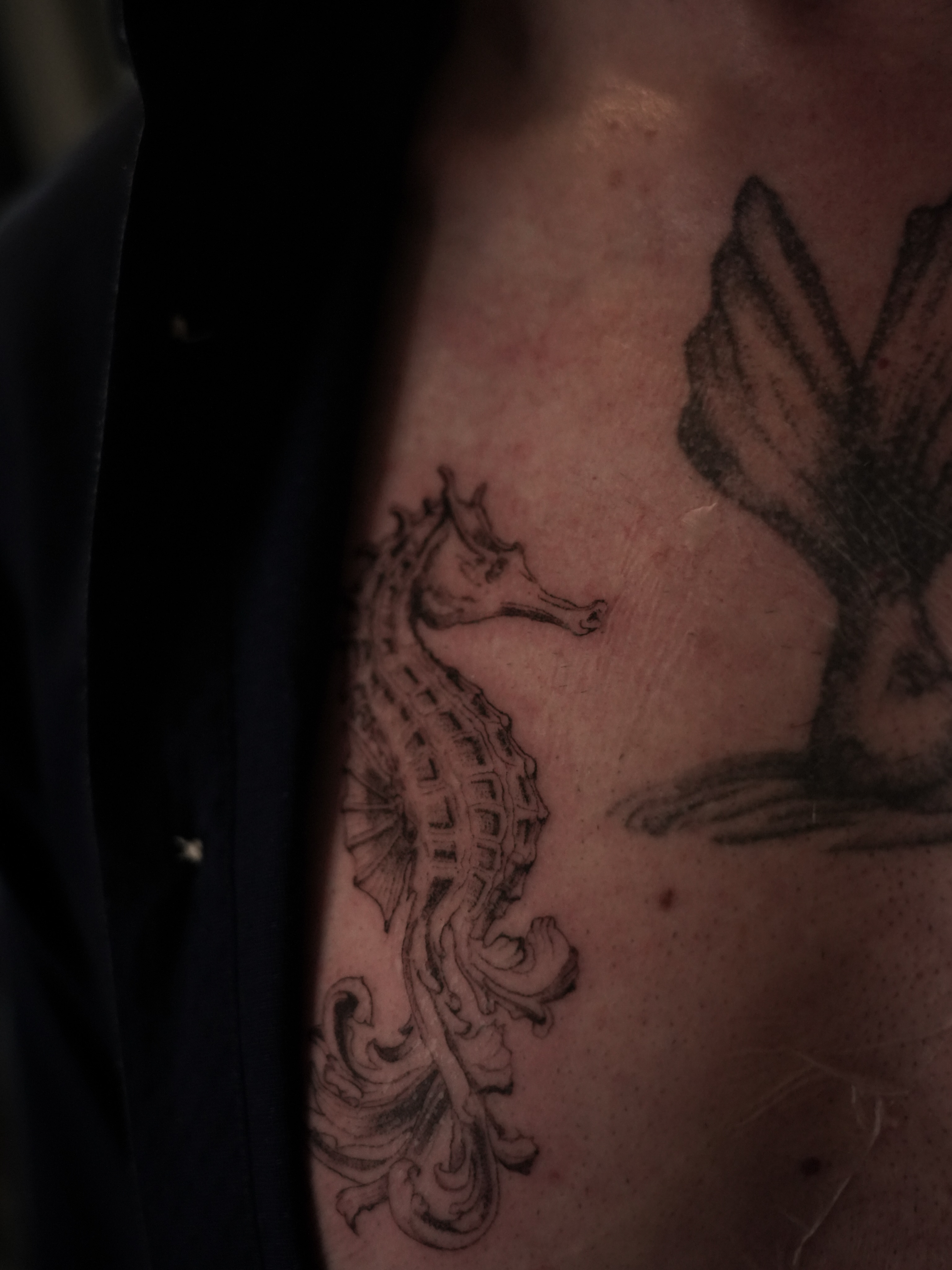 Tattoo by @tomtranchina โ black_and_grey