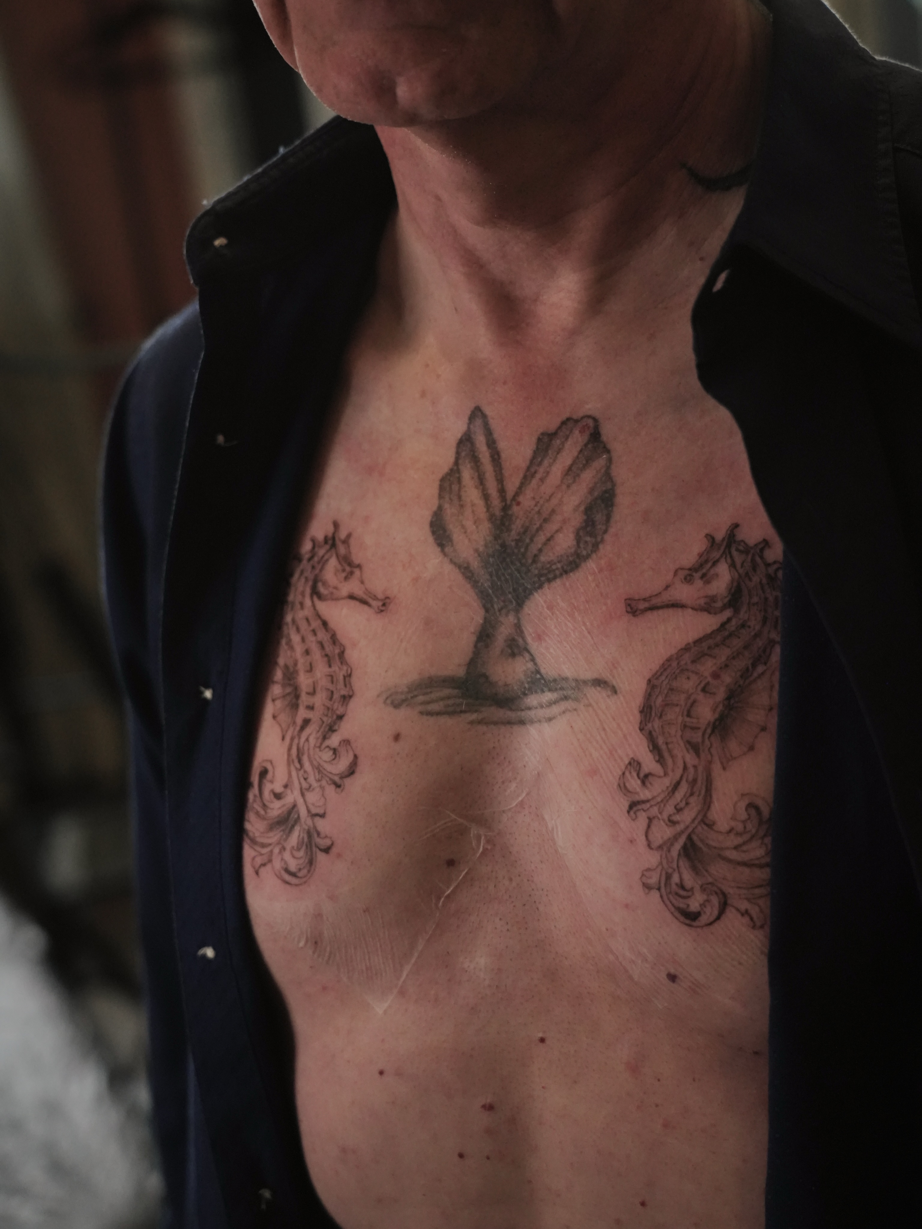 Tattoo by @tomtranchina โ black_and_grey