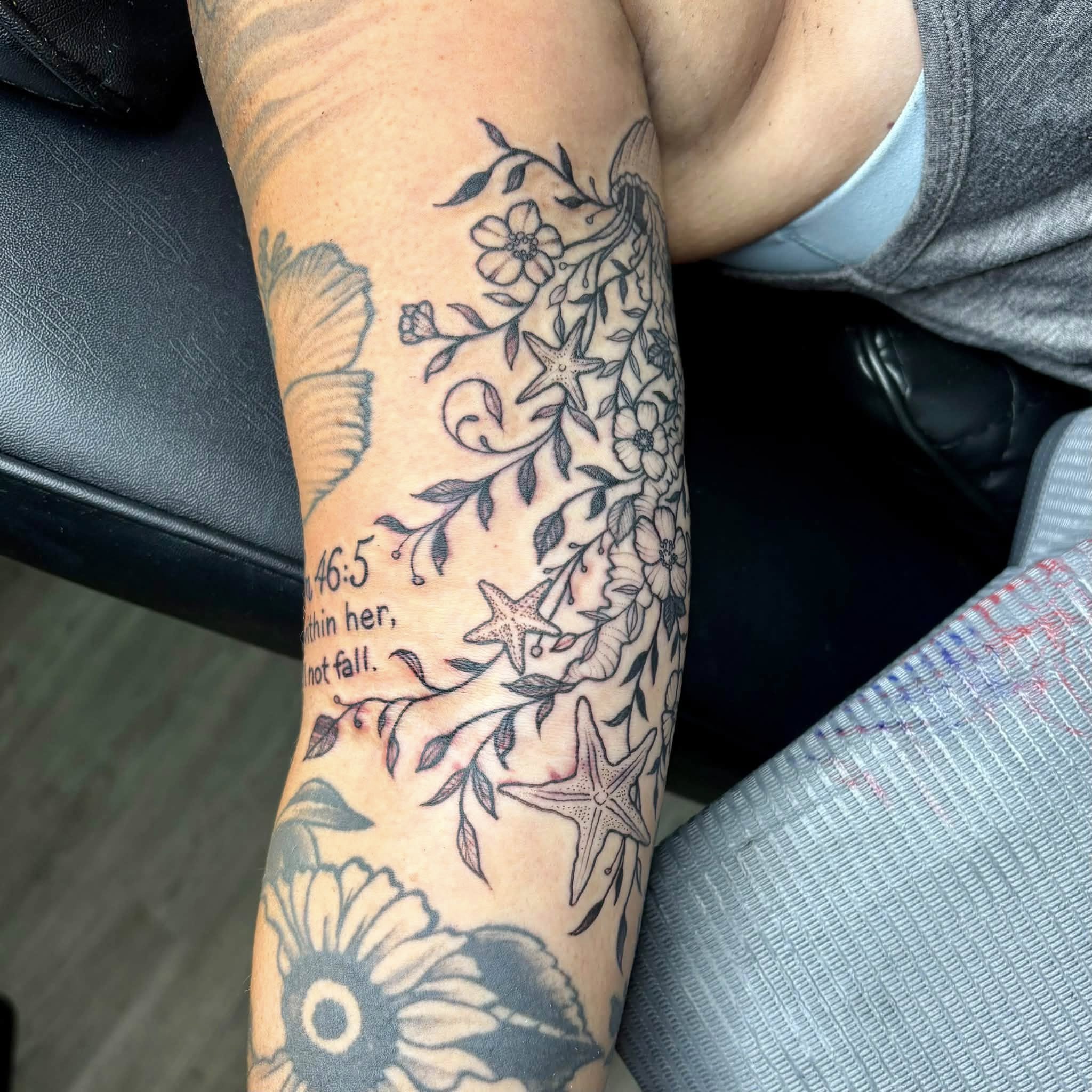Tattoo by @danidemoart — black_and_grey