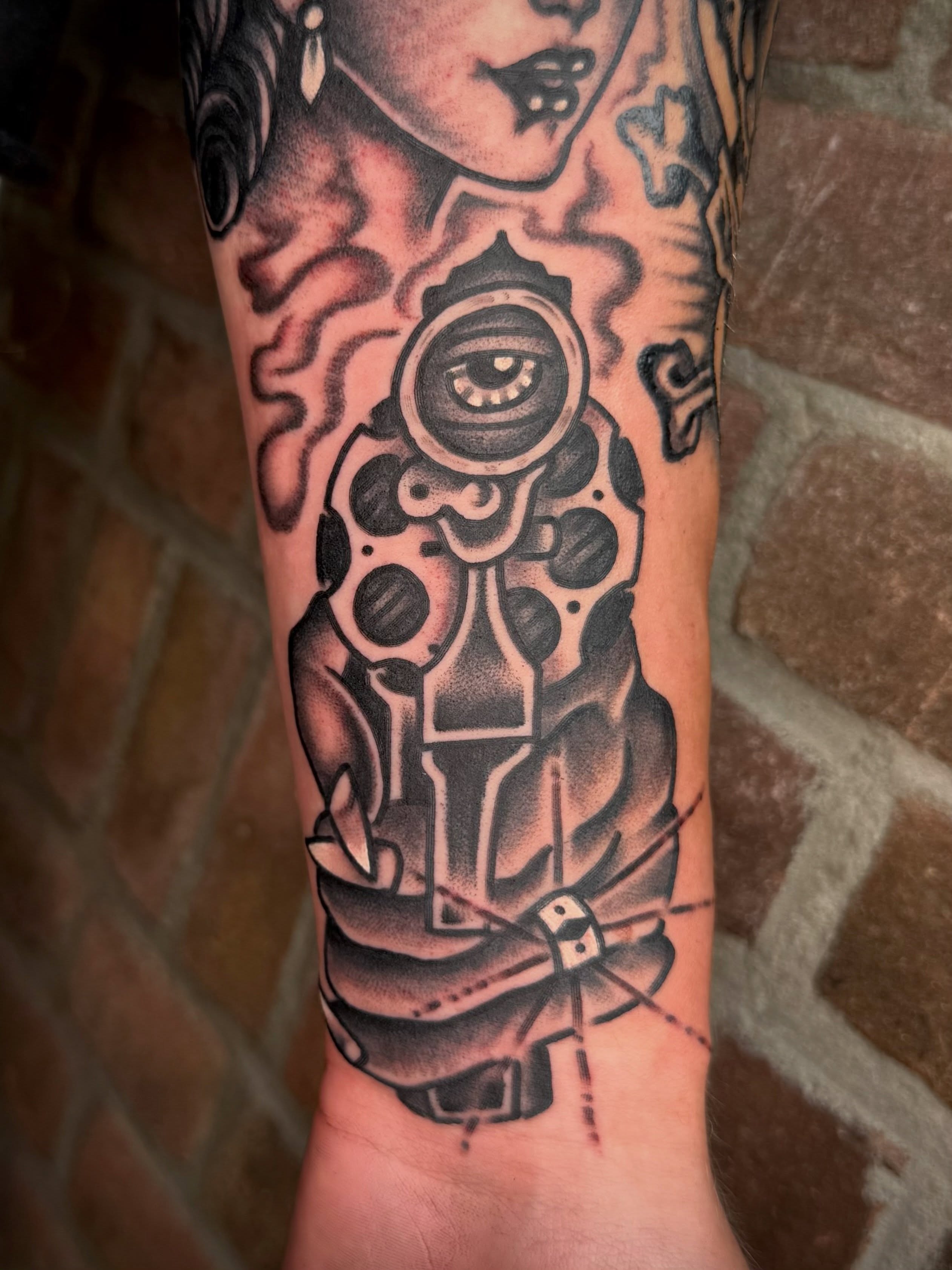Tattoo by @tats.a.million — american_traditional, black_and_grey