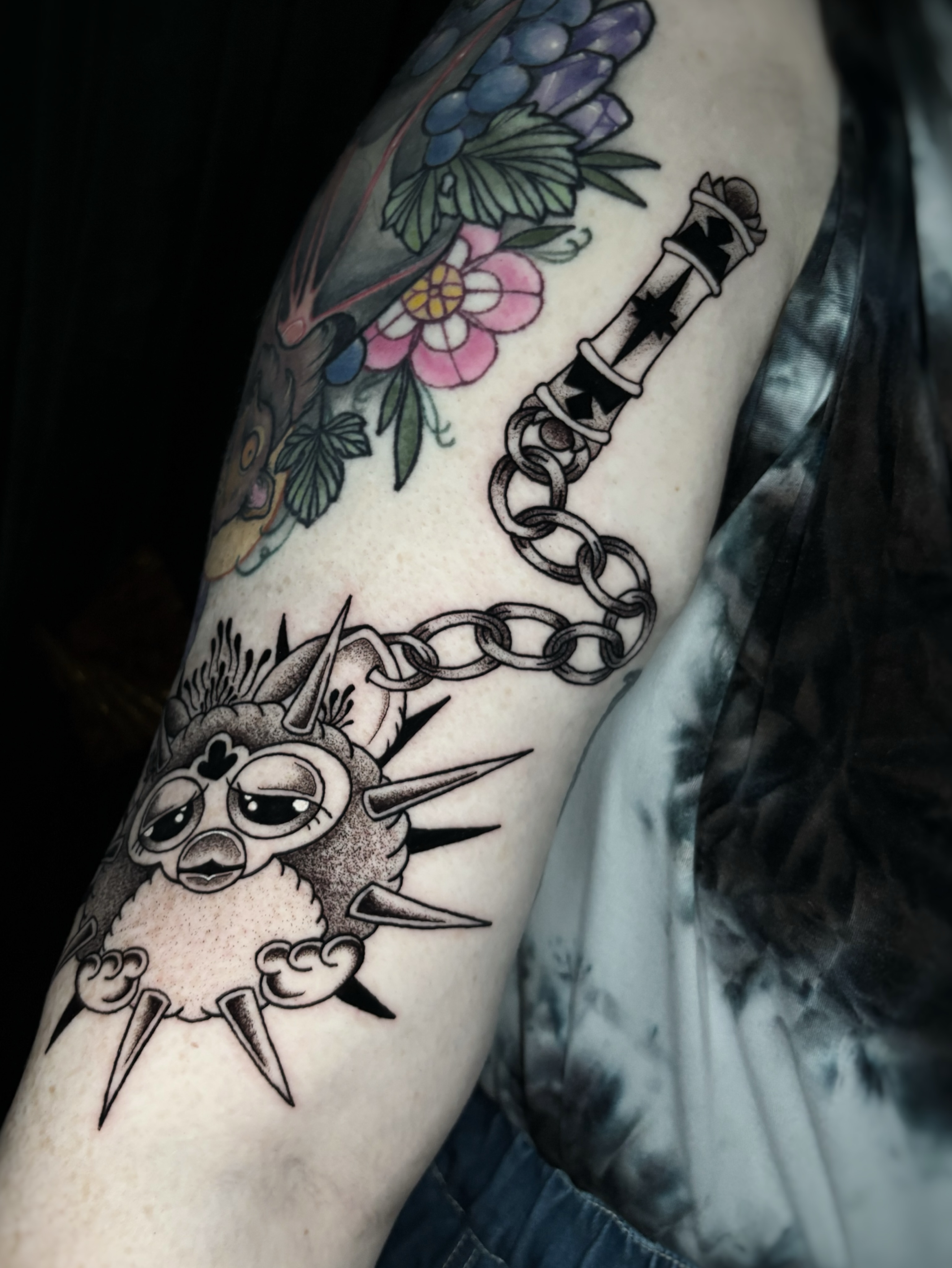 Tattoo by @call.me.crybabyy — american_traditional, black_and_grey