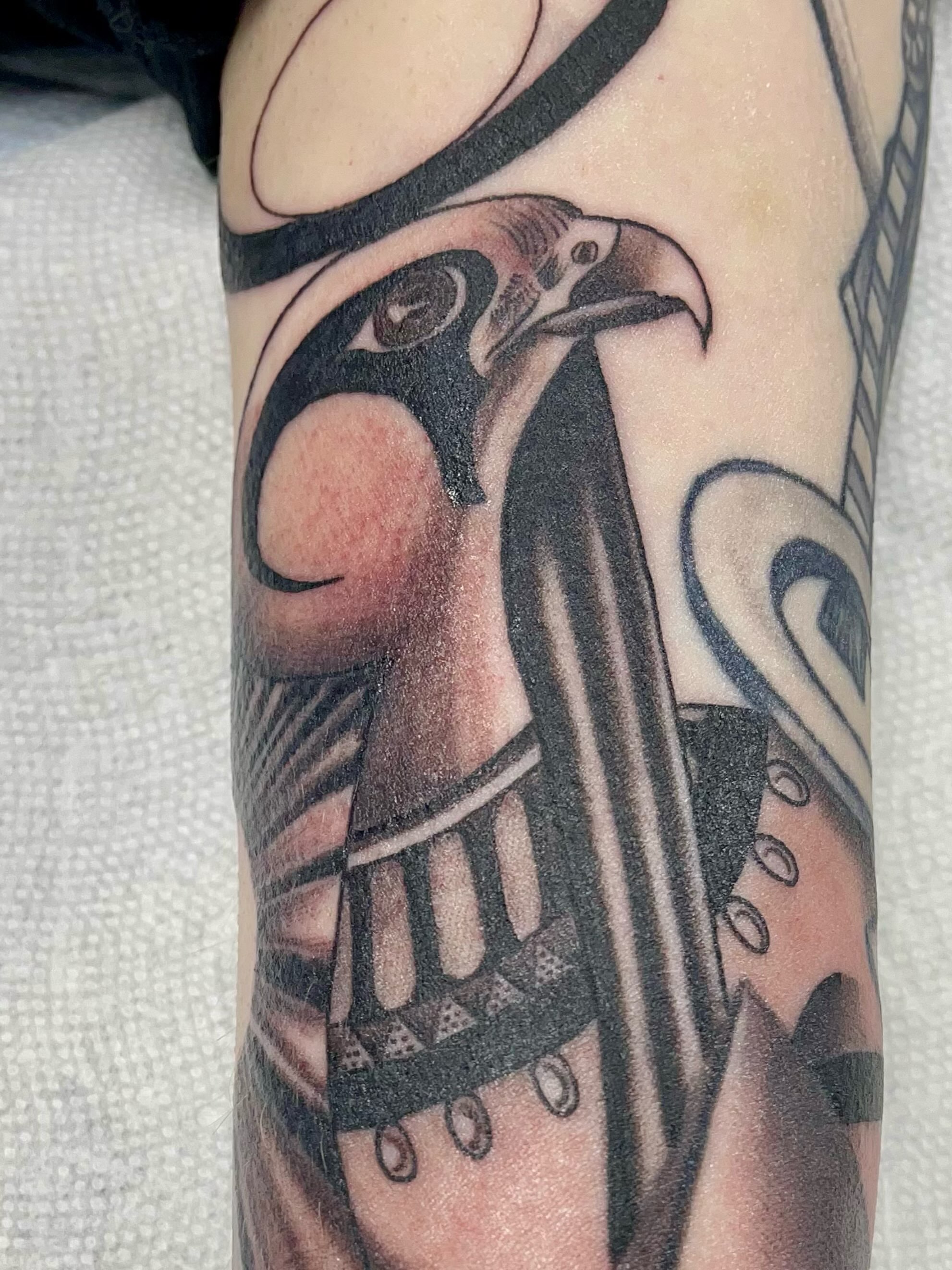 Tattoo by @artbyb_sitc — black_and_grey, geometric