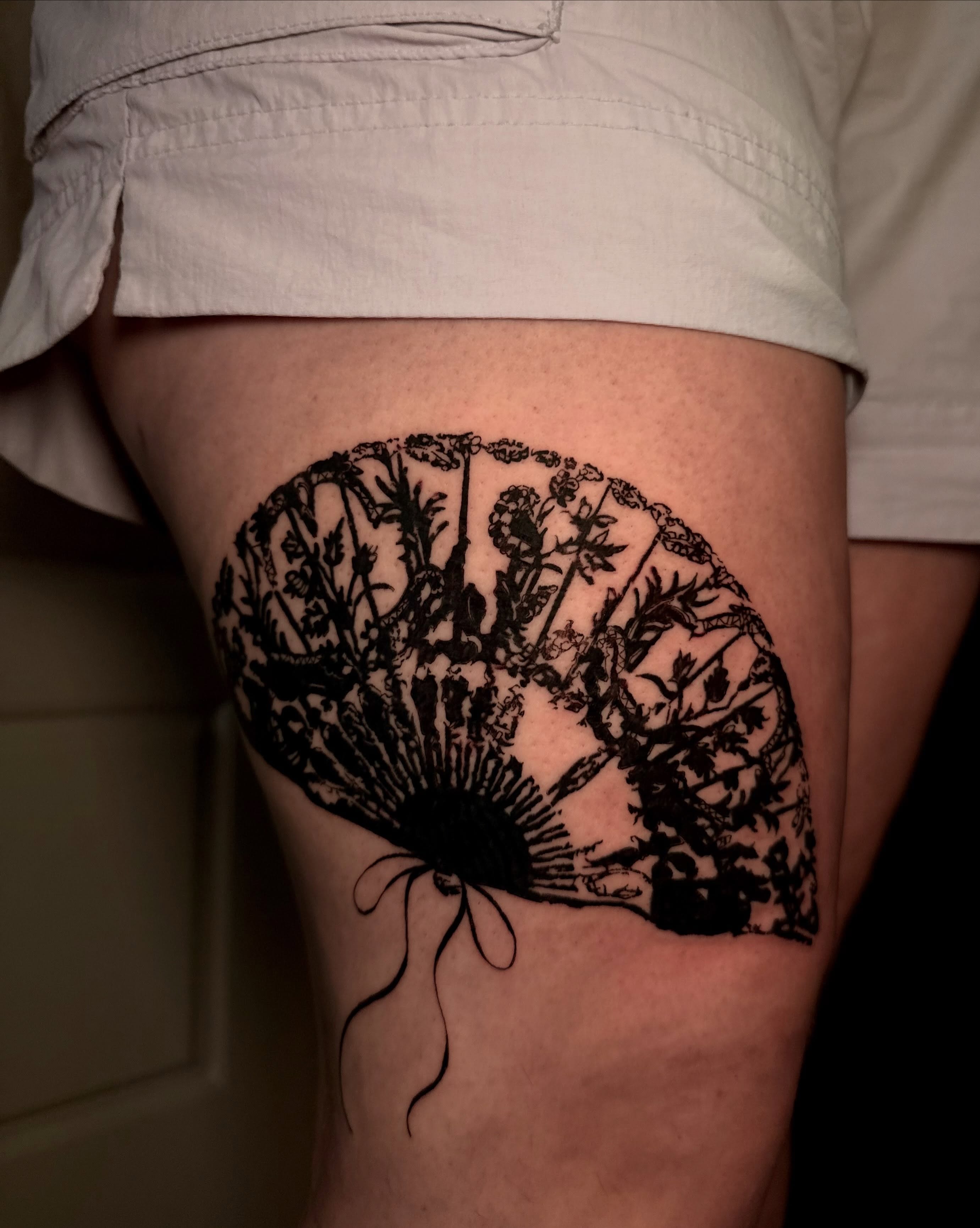 Tattoo by @juniperinkk — black_and_grey