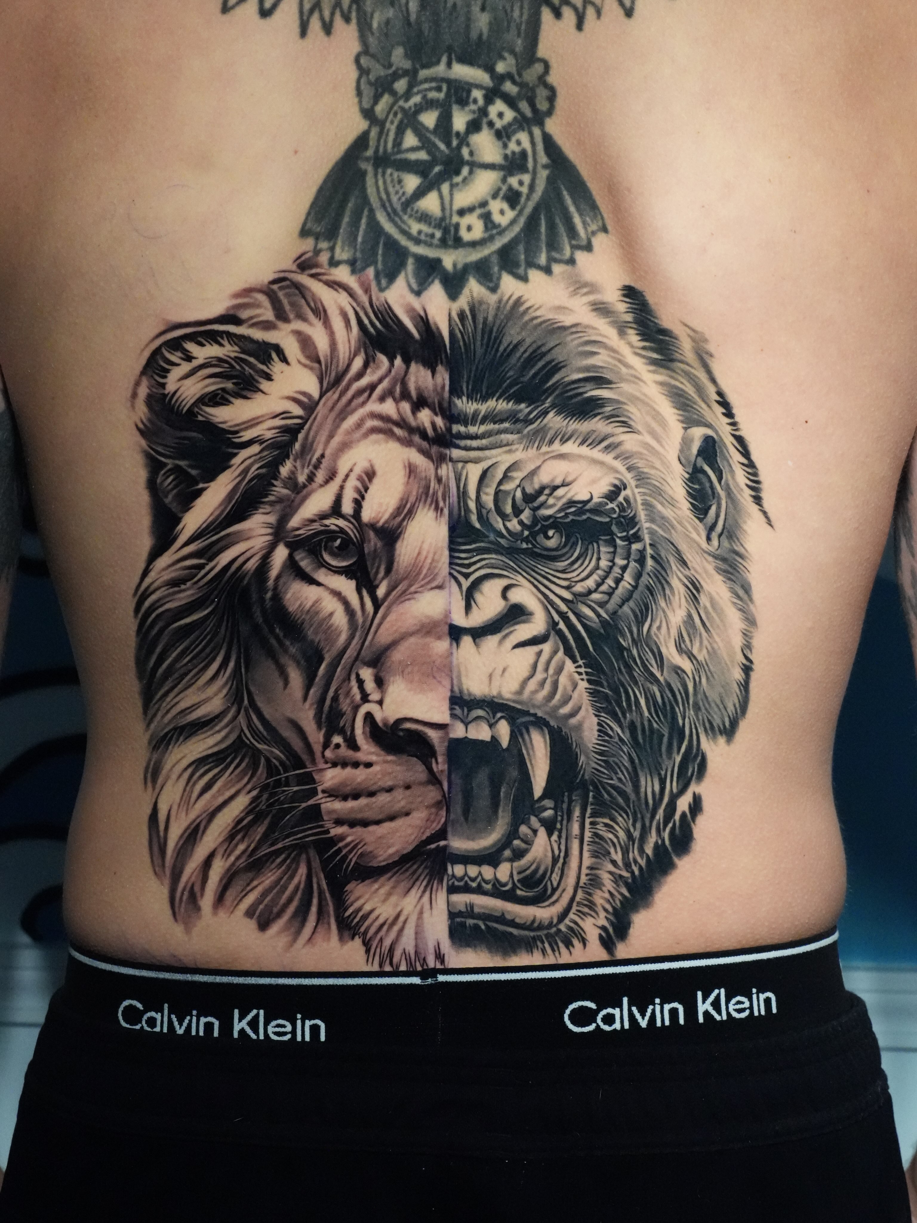 Tattoo by @aqua.ink_joe — realism, black_and_grey