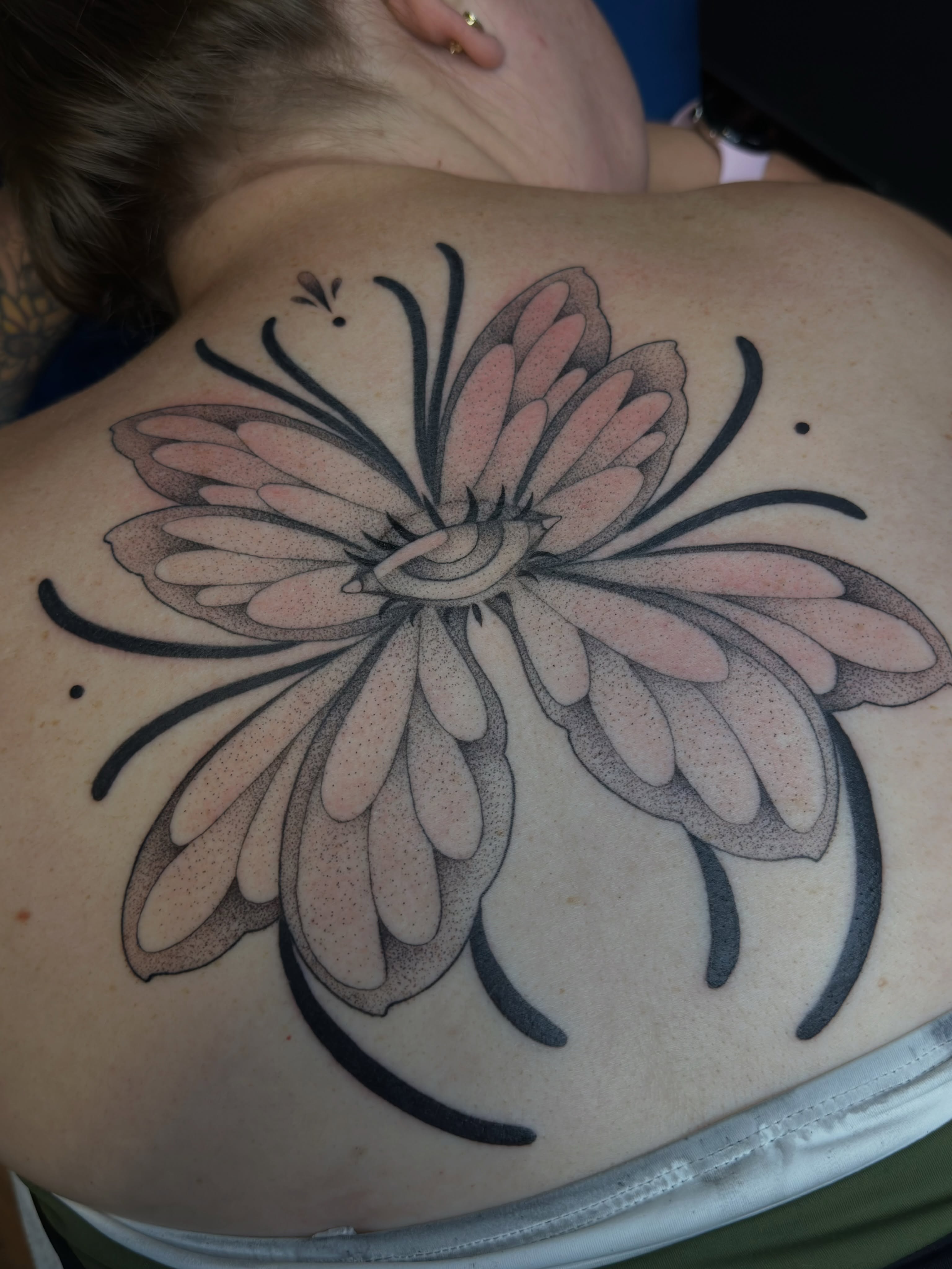Tattoo by @tiffany.btattoos — dotwork