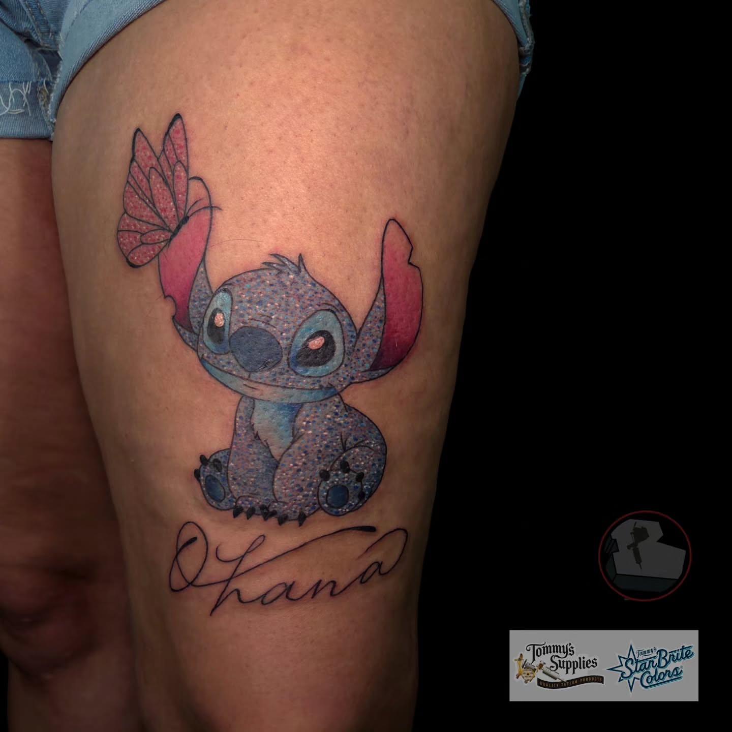 Tattoo by @buktat2 — dotwork, anime