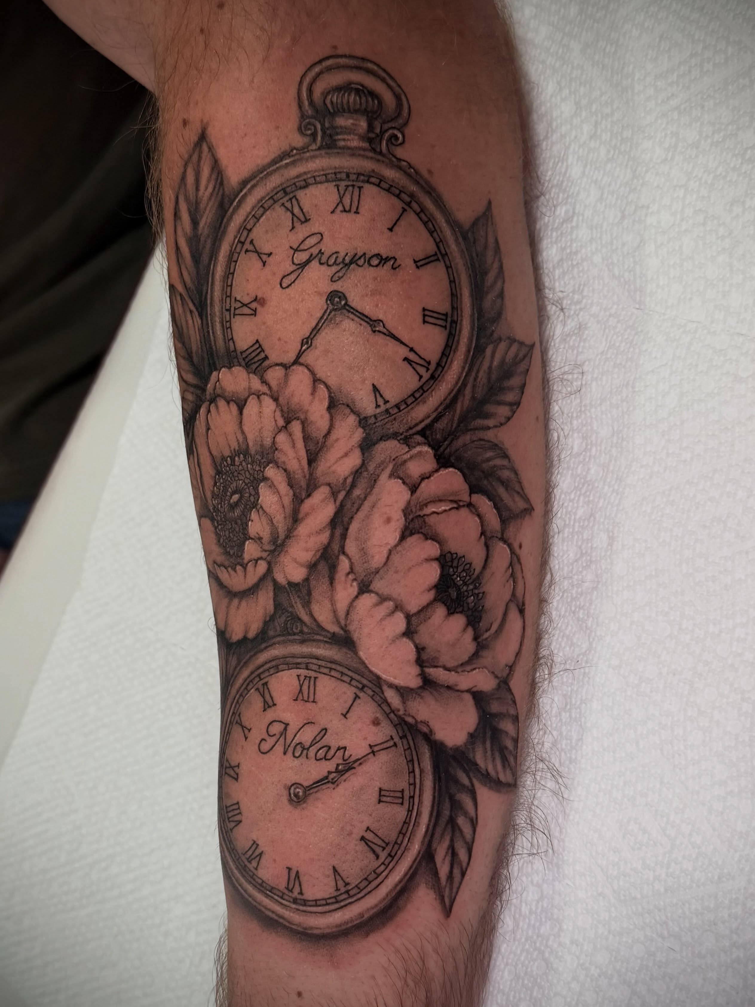 Tattoo by @dtf.tattoos — black_and_grey, realism