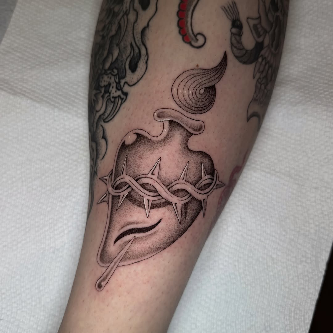 Tattoo by @ruckustattoo — black_and_grey